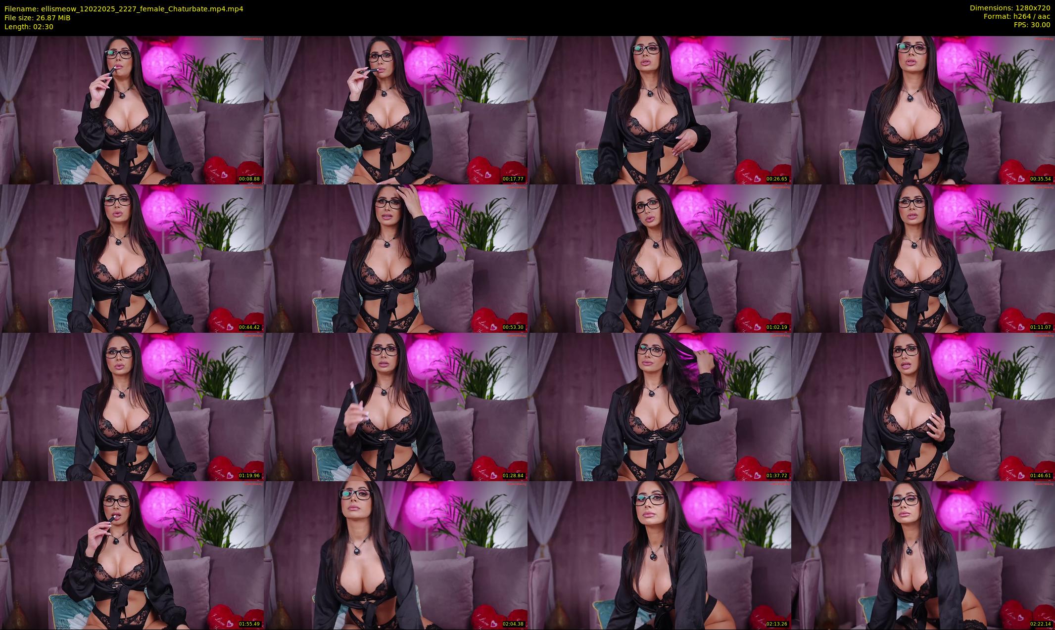 ellismeow — 3 minute Chaturbate female cam show recording, 720p, Feb 12, 2025