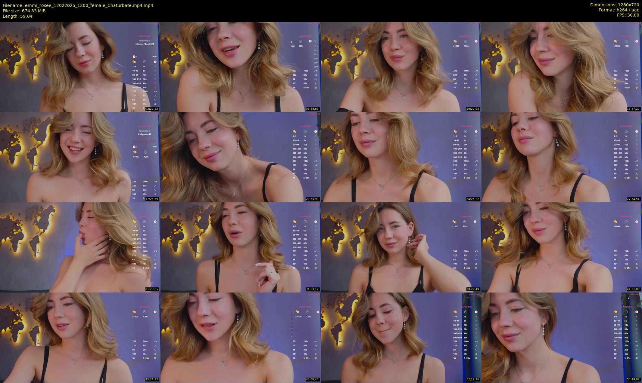 emmi_rosee — 60 minute Chaturbate female cam show recording, 720p, Feb 12, 2025