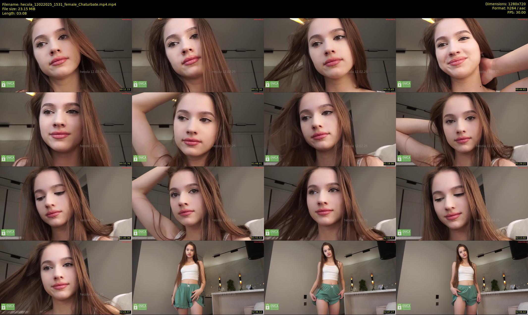 hecola — 4 minute Chaturbate female cam show recording, 720p, Feb 12, 2025