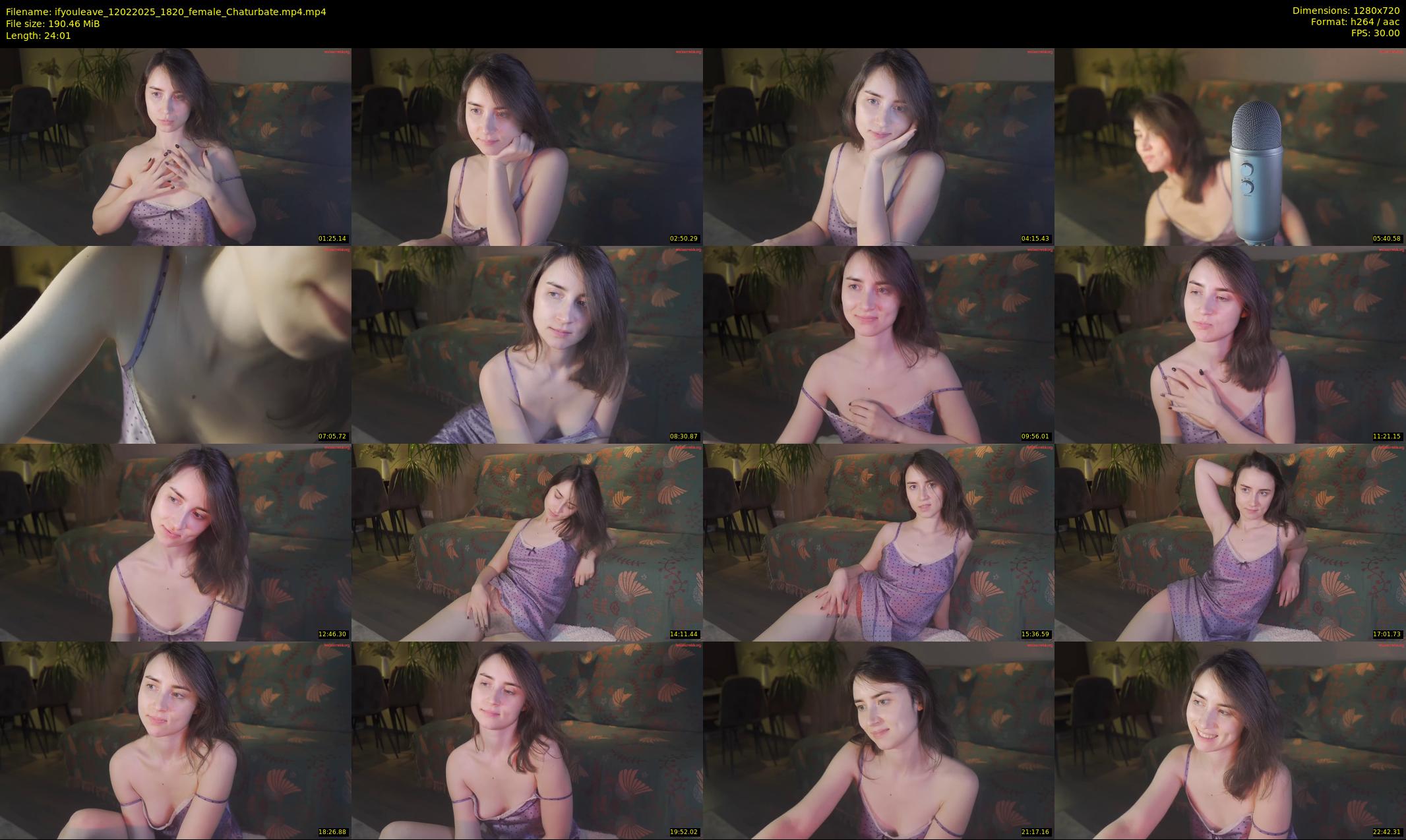 ifyouleave — 25 minute Chaturbate female cam show recording, 720p, Feb 12, 2025