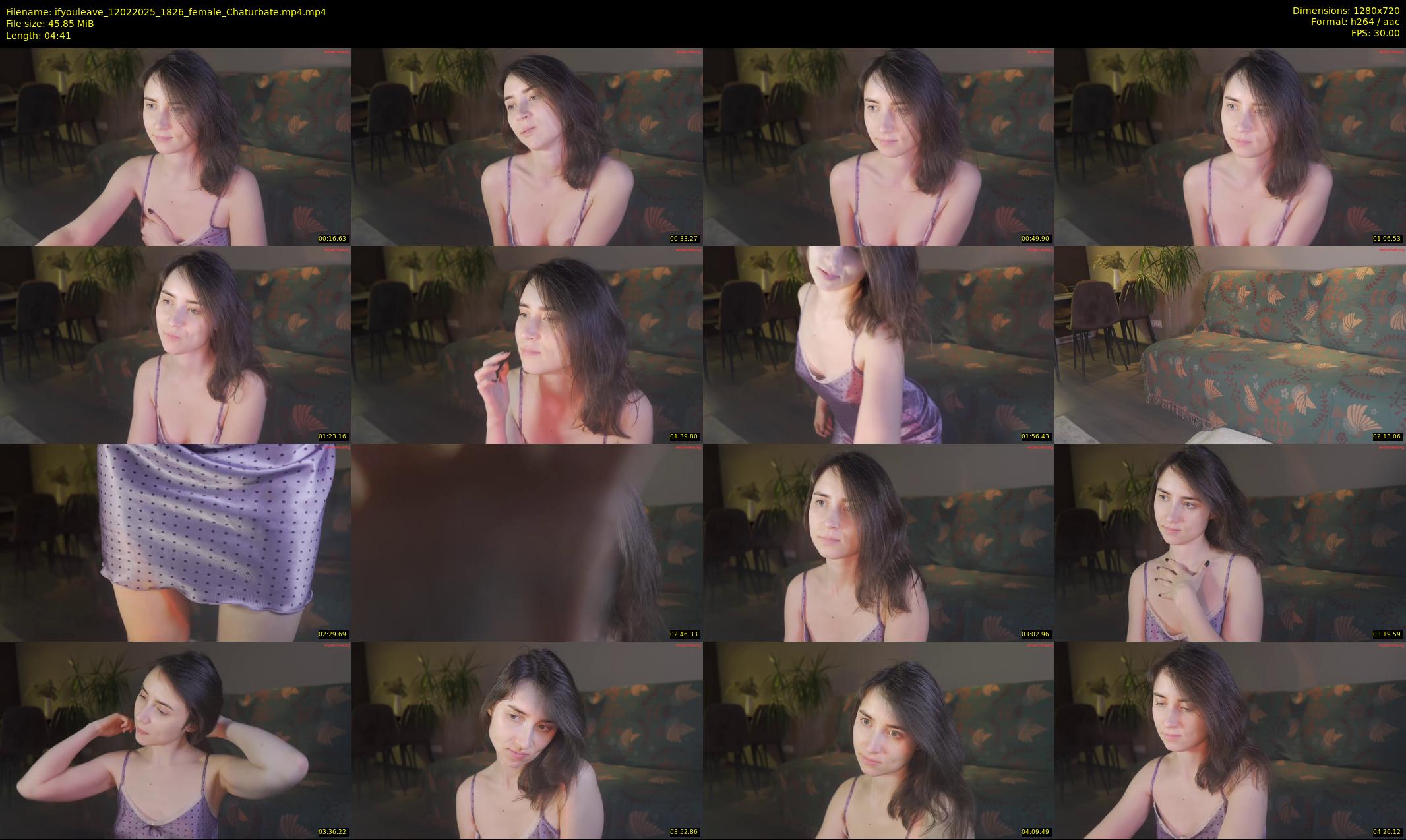 ifyouleave — 5 minute Chaturbate female cam show recording, 720p, Feb 12, 2025