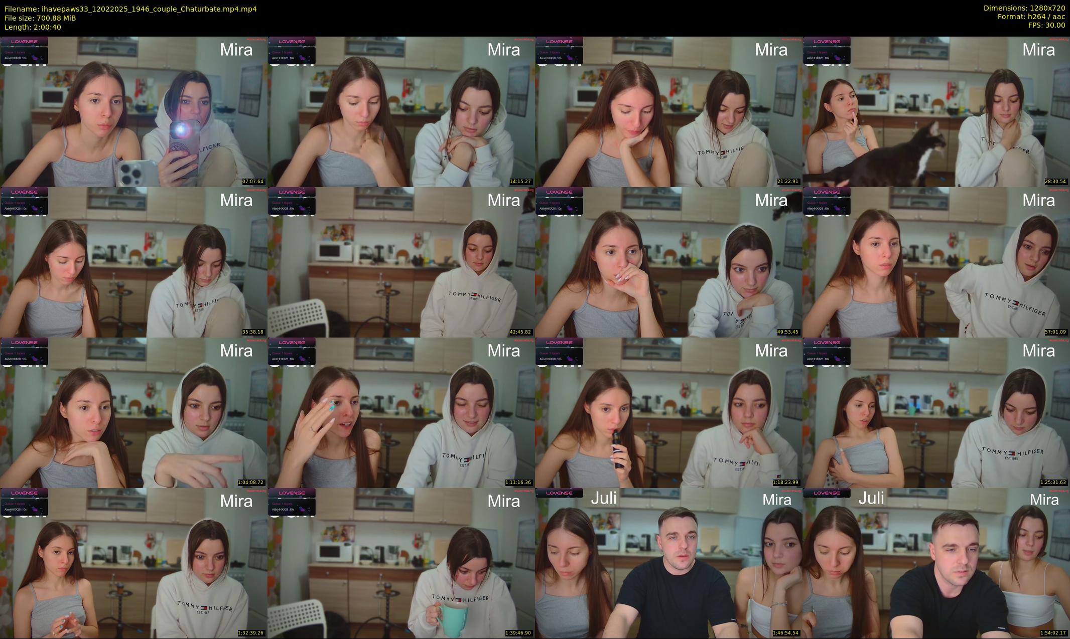 ihavepaws33 — 121 minute Chaturbate couple cam show recording, 720p, Feb 12, 2025