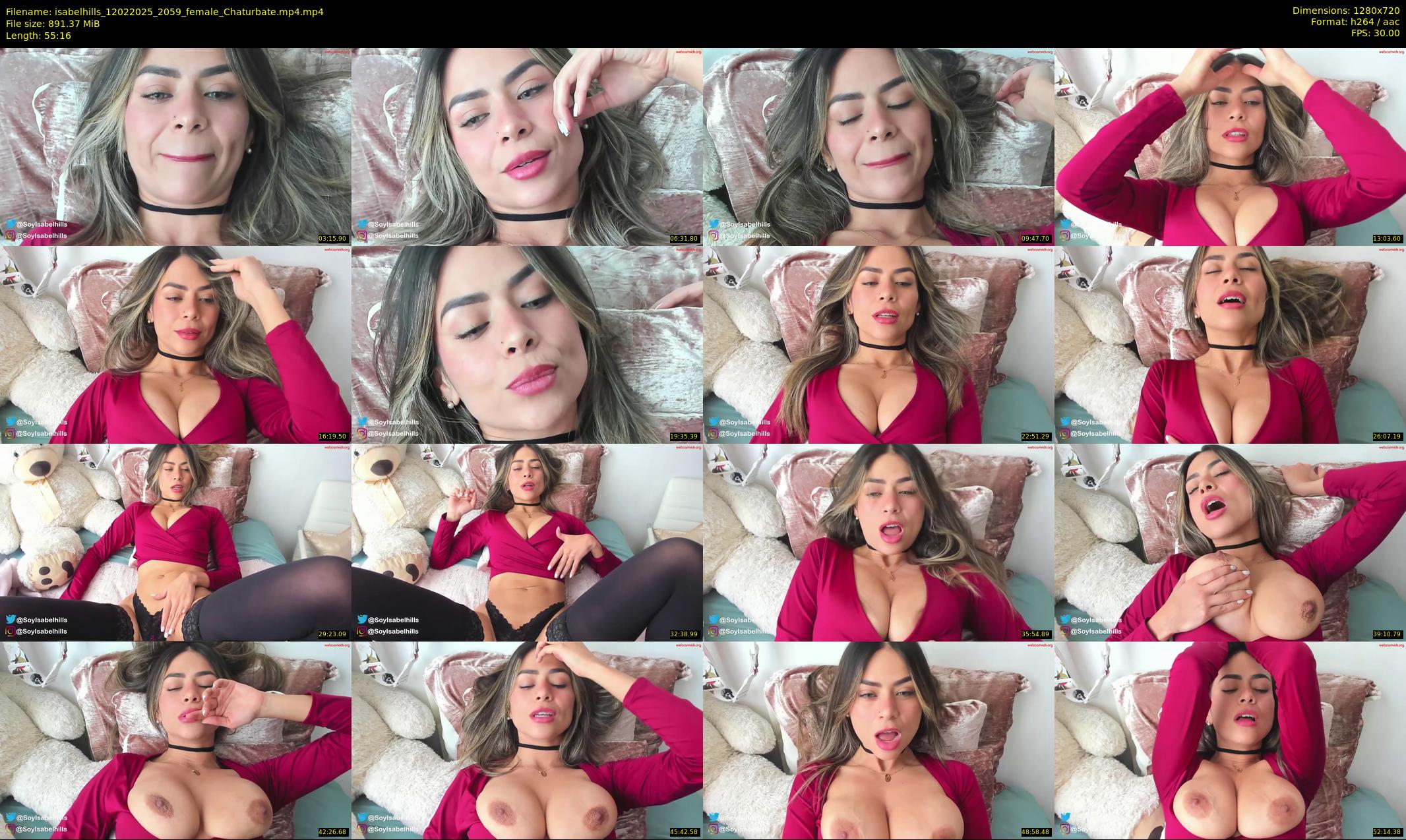 isabelhills — 56 minute Chaturbate female cam show recording, 720p, Feb 12, 2025