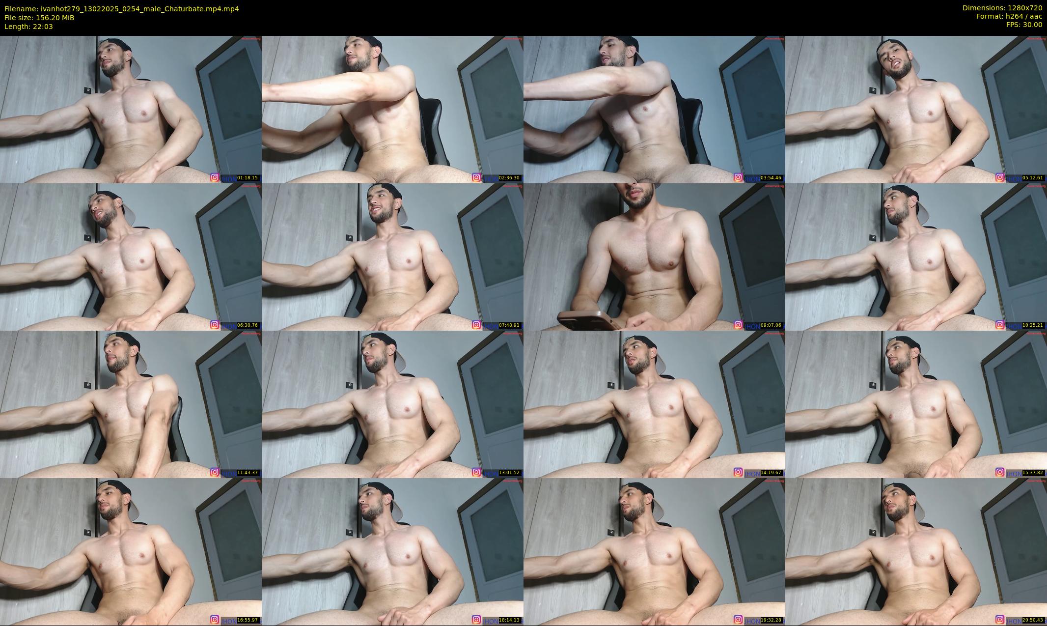 ivanhot279 — 23 minute Chaturbate male cam show recording, 720p, Feb 13, 2025