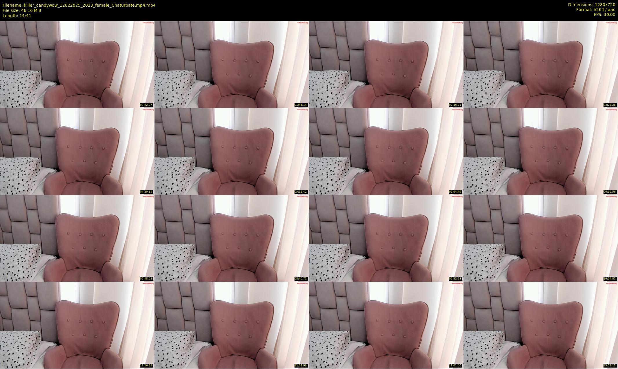killer_candywow — 15 minute Chaturbate female cam show recording, 720p, Feb 12, 2025