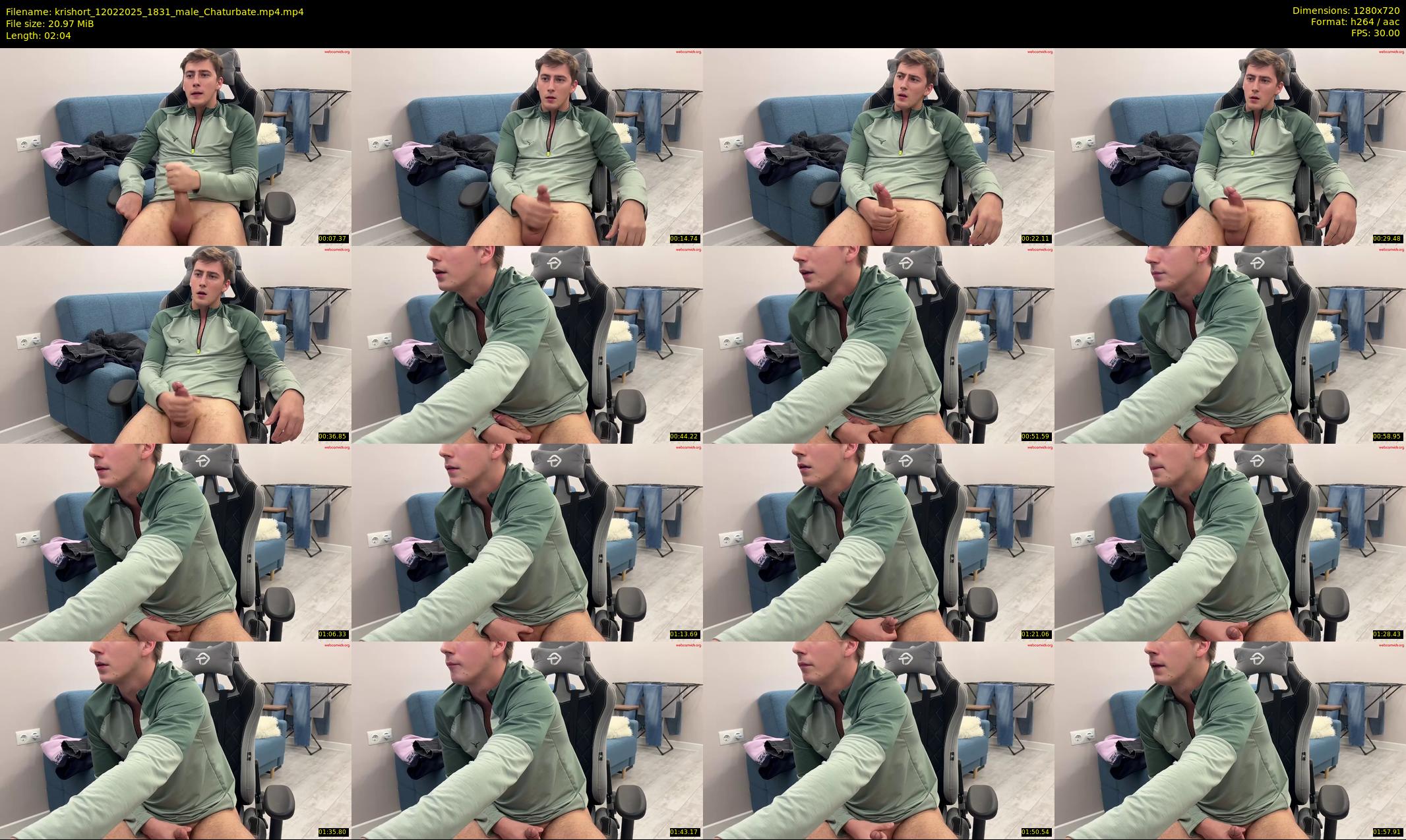 krishort — 3 minute Chaturbate male cam show recording, 720p, Feb 12, 2025