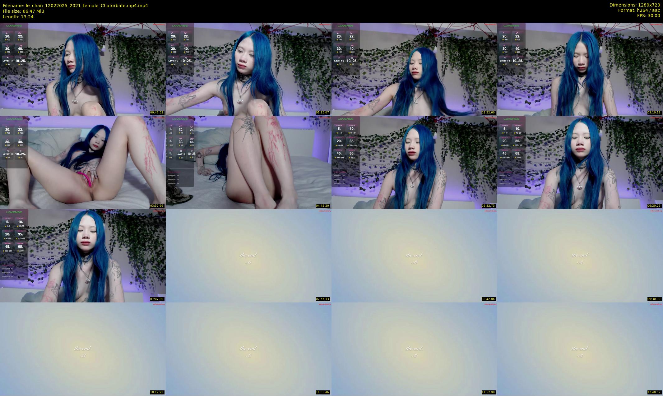 le_chan — 14 minute Chaturbate female cam show recording, 720p, Feb 12, 2025