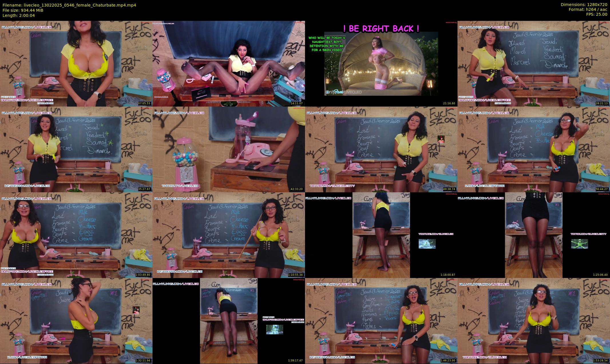 livecleo — 121 minute Chaturbate female cam show recording, 720p, Feb 13, 2025