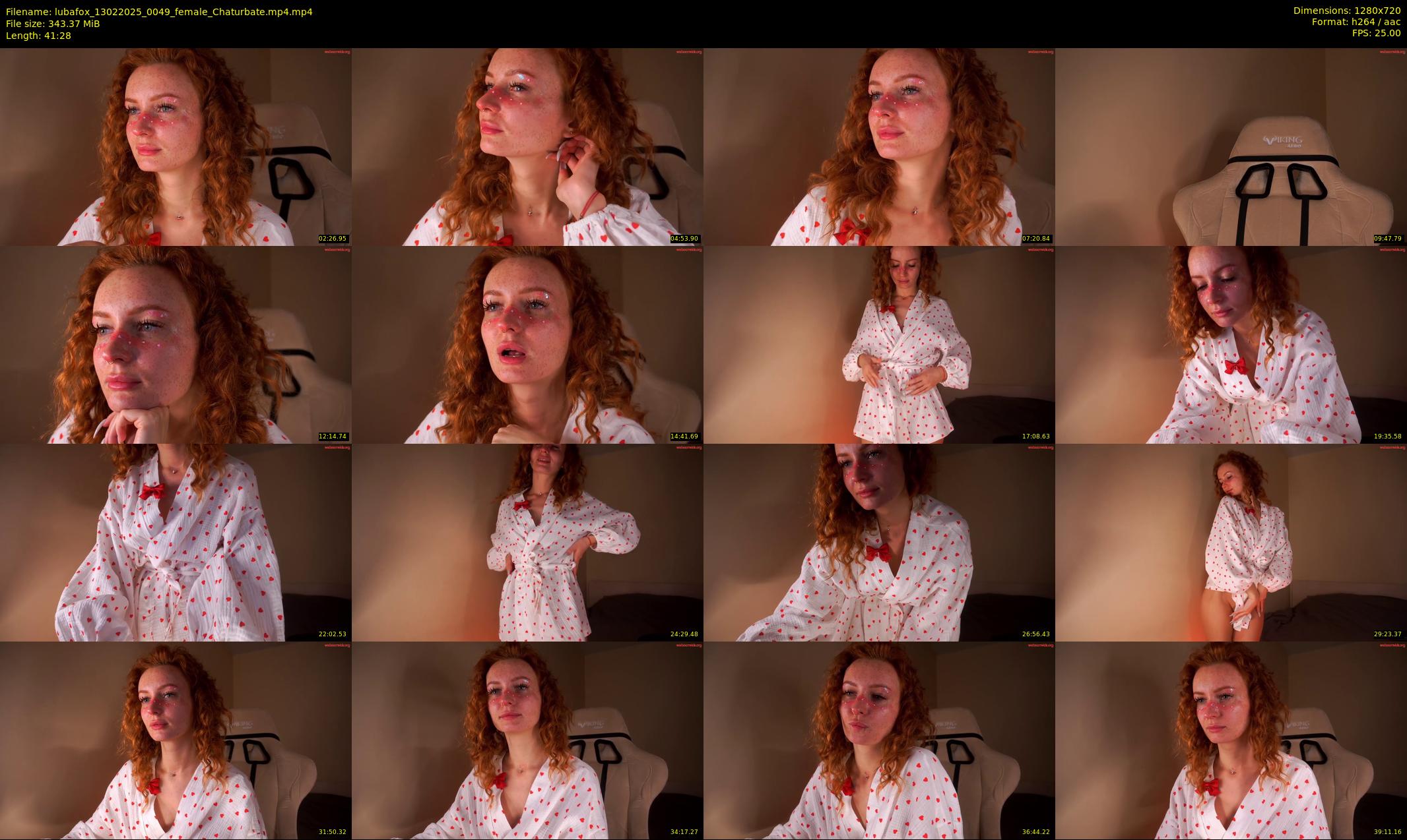 lubafox — 42 minute Chaturbate female cam show recording, 720p, Feb 13, 2025