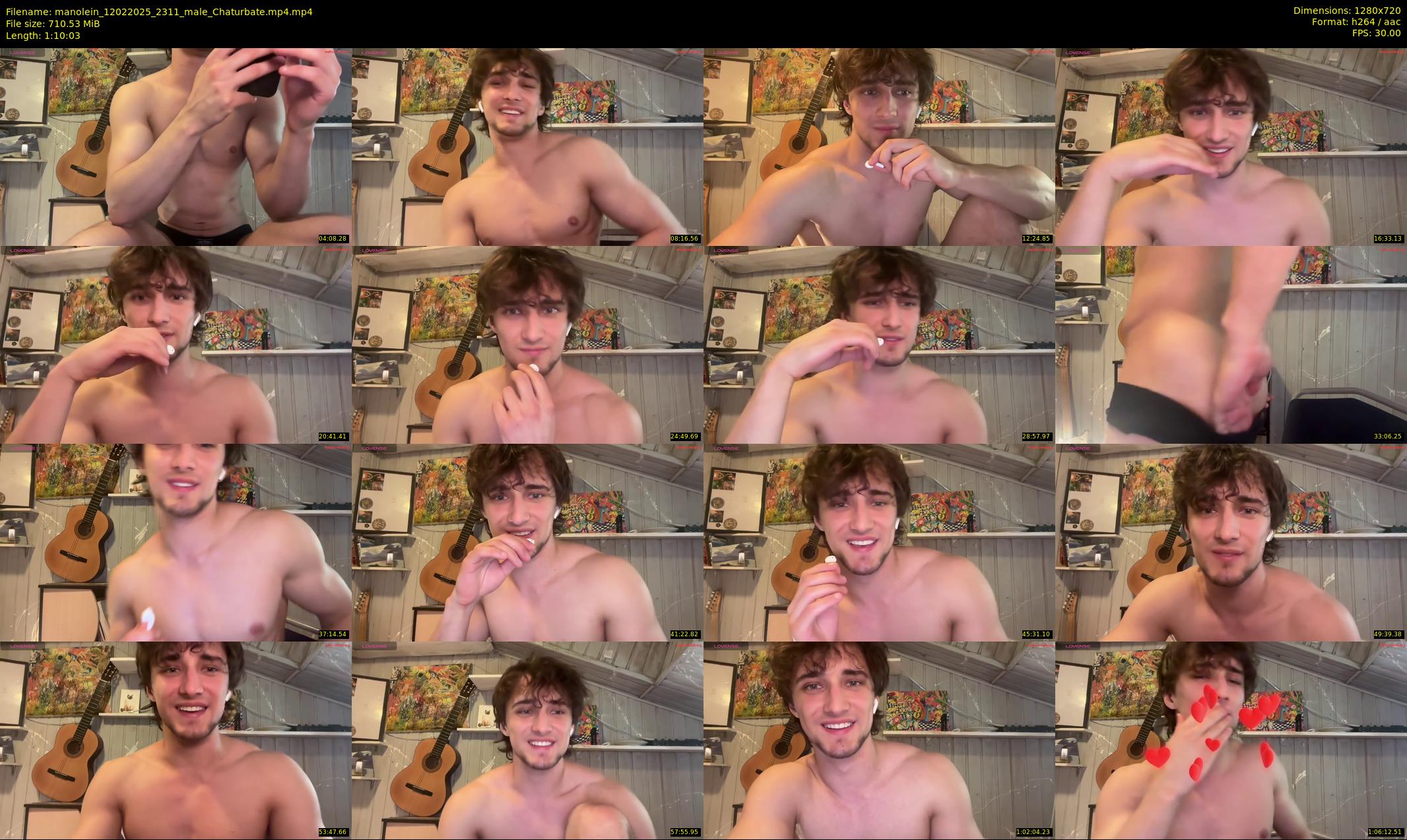 manolein — 71 minute Chaturbate male cam show recording, 720p, Feb 12, 2025