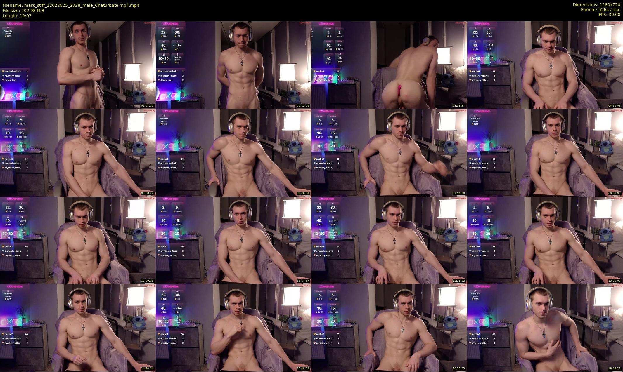 mark_stiff — 20 minute Chaturbate male cam show recording, 720p, Feb 12, 2025