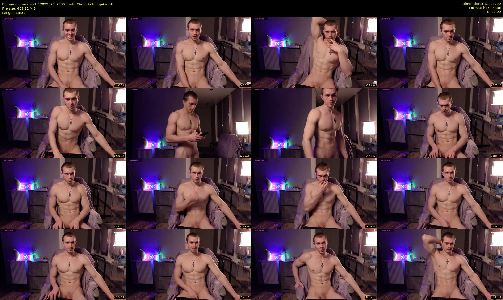 mark_stiff — 36 minute Chaturbate male cam show recording, 720p, Feb 12, 2025