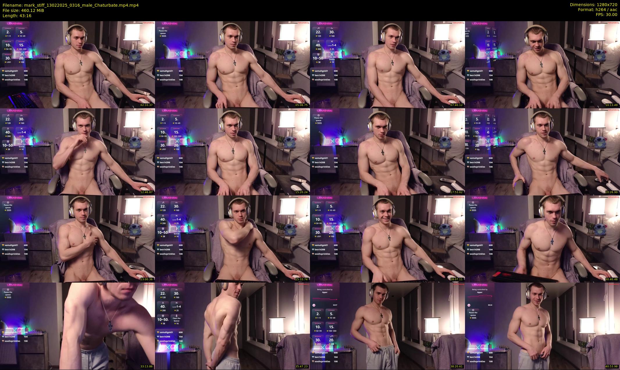 mark_stiff — 44 minute Chaturbate male cam show recording, 720p, Feb 13, 2025