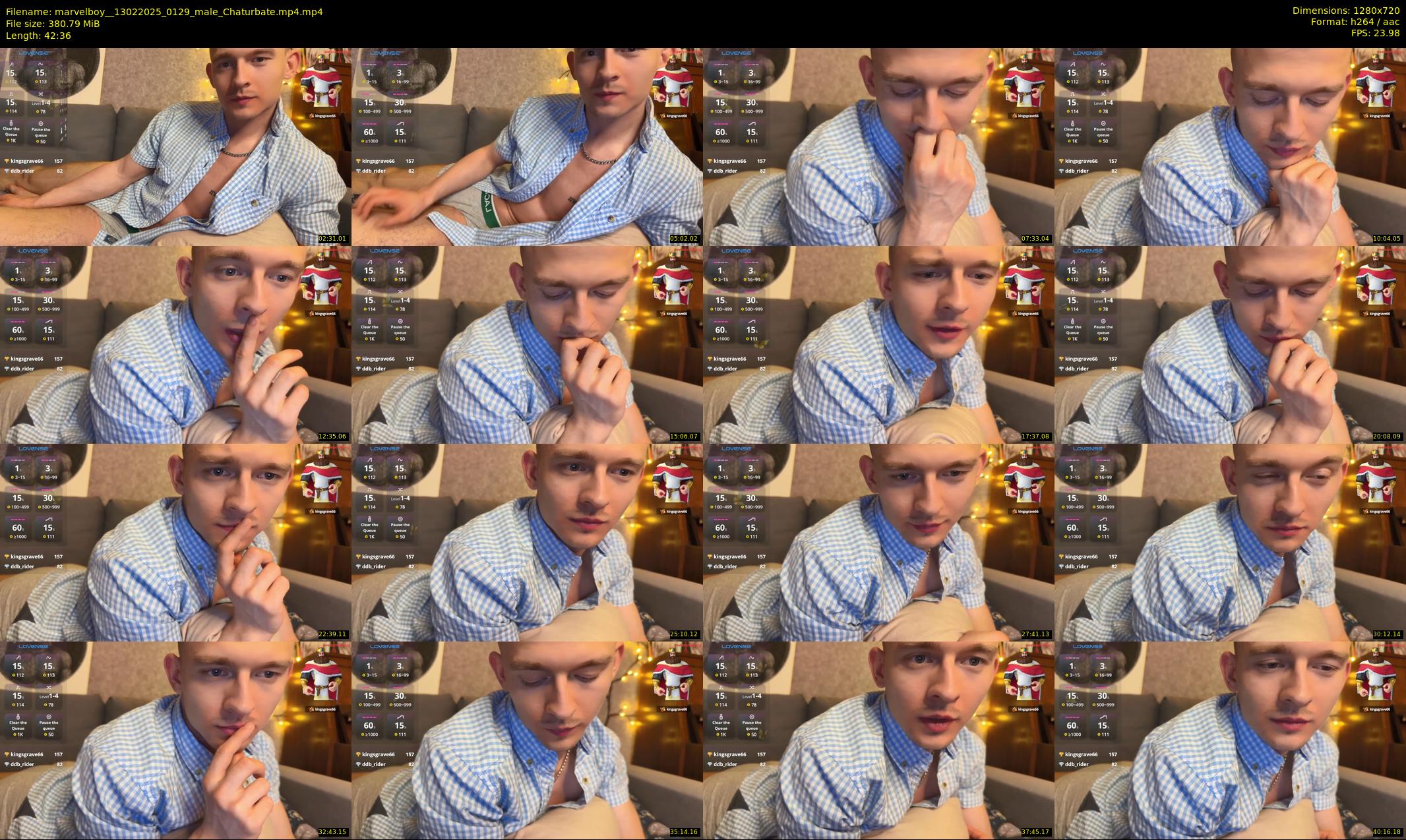 marvelboy_ — 43 minute Chaturbate male cam show recording, 720p, Feb 13, 2025