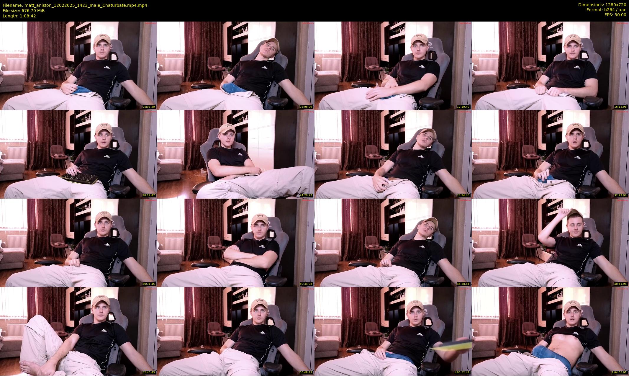 matt_aniston — 69 minute Chaturbate male cam show recording, 720p, Feb 12, 2025