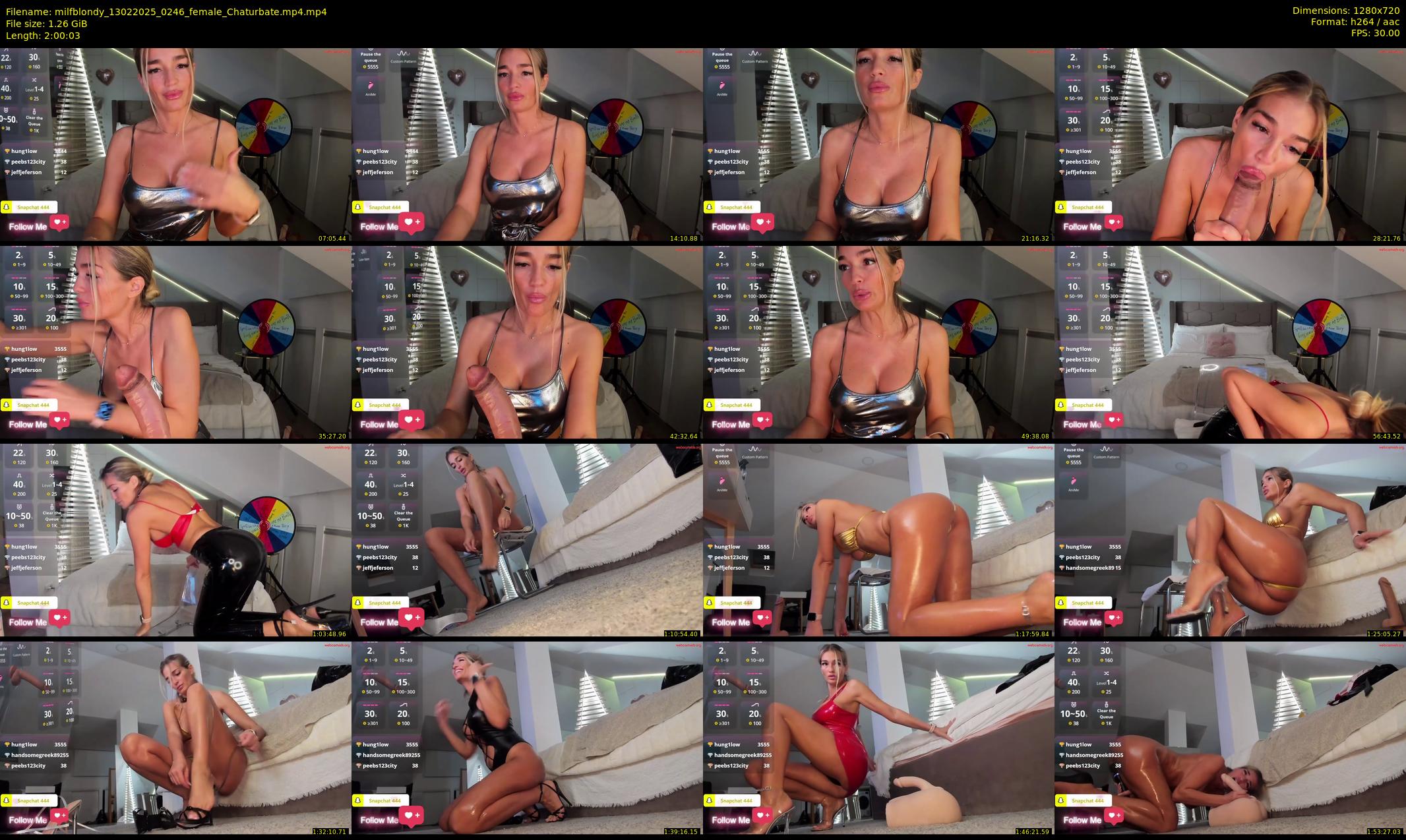 milfblondy — 121 minute Chaturbate female cam show recording, 720p, Feb 13, 2025