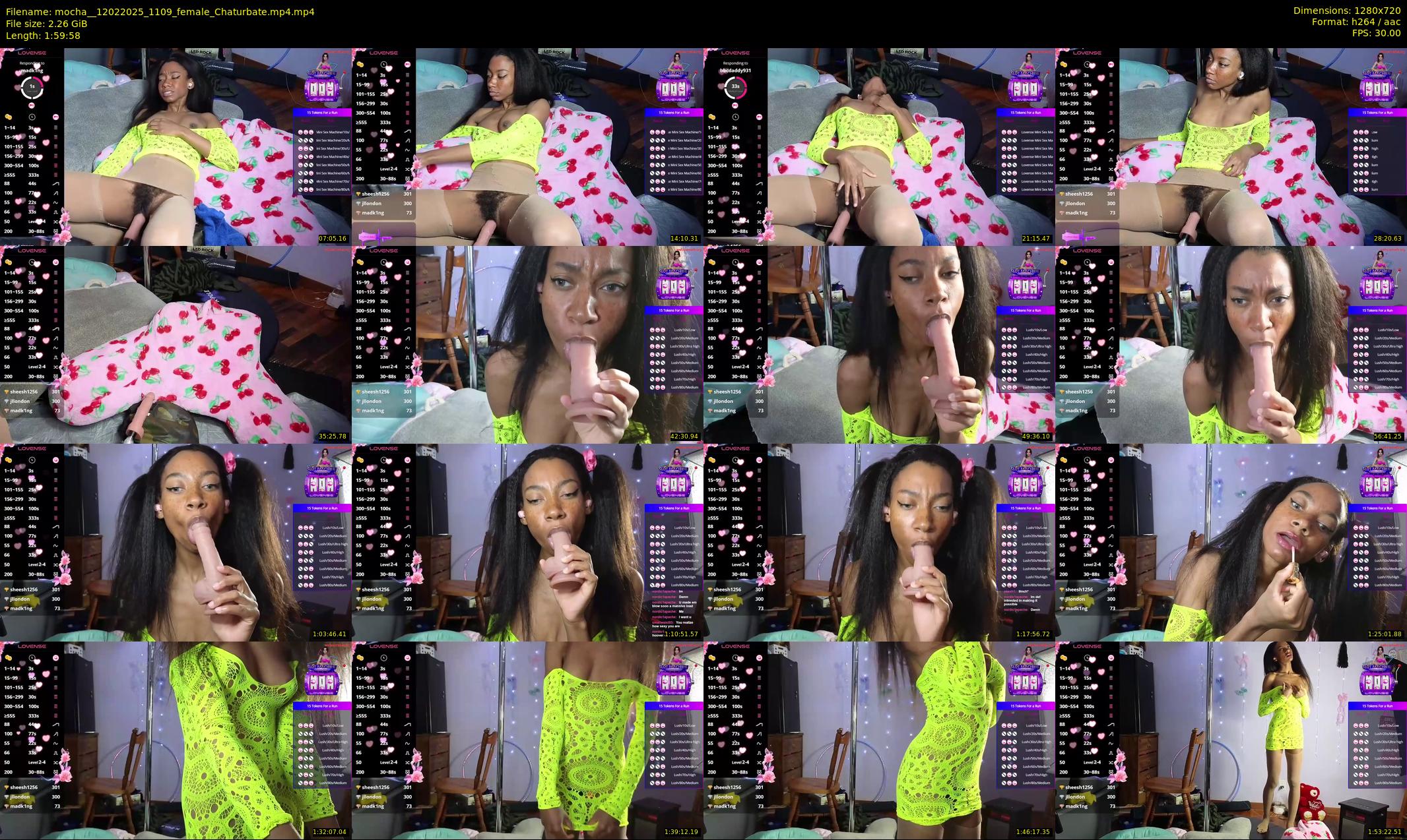 mocha_ — 120 minute Chaturbate female cam show recording, 720p, Feb 12, 2025