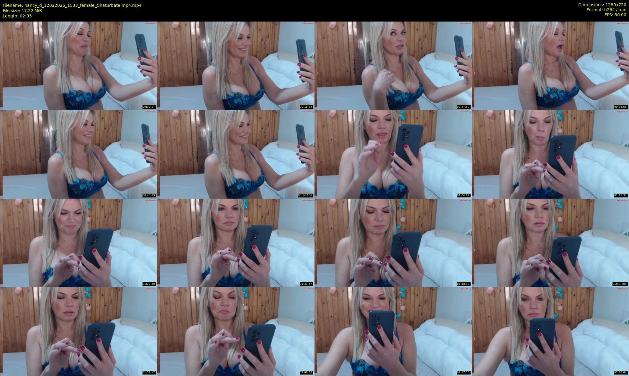 nancy_d — 3 minute Chaturbate female cam show recording, 720p, Feb 12, 2025