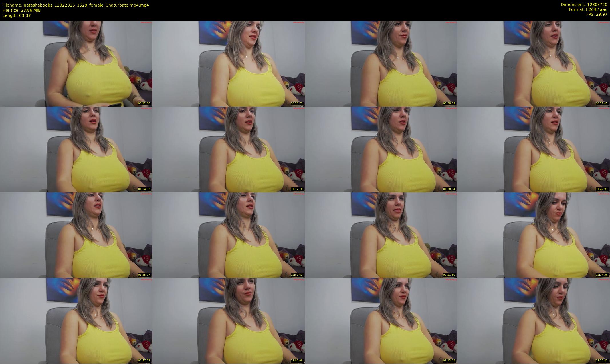natashaboobs — 4 minute Chaturbate female cam show recording, 720p, Feb 12, 2025