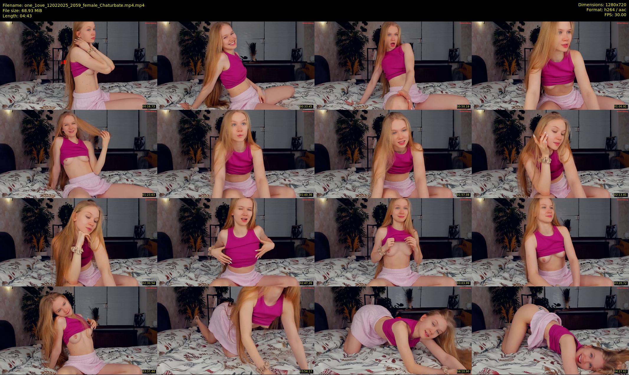 one_1ove — 5 minute Chaturbate female cam show recording, 720p, Feb 12, 2025