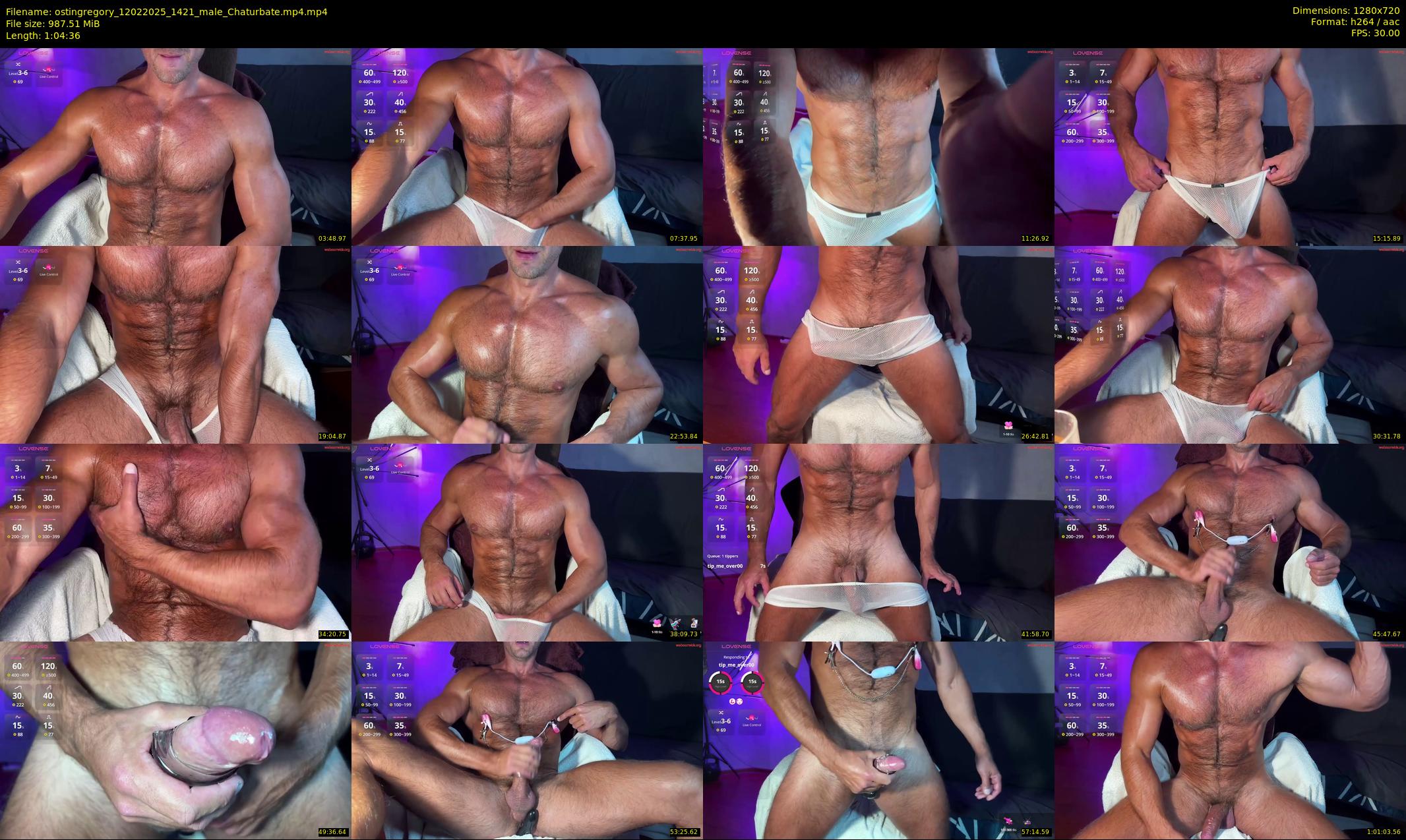 ostingregory — 65 minute Chaturbate male cam show recording, 720p, Feb 12, 2025