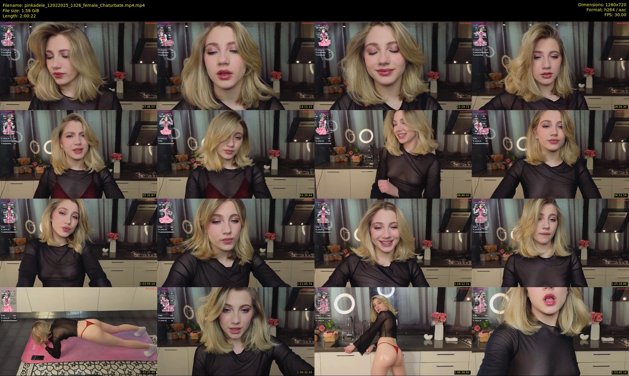 pinkadele — 121 minute Chaturbate female cam show recording, 720p, Feb 12, 2025