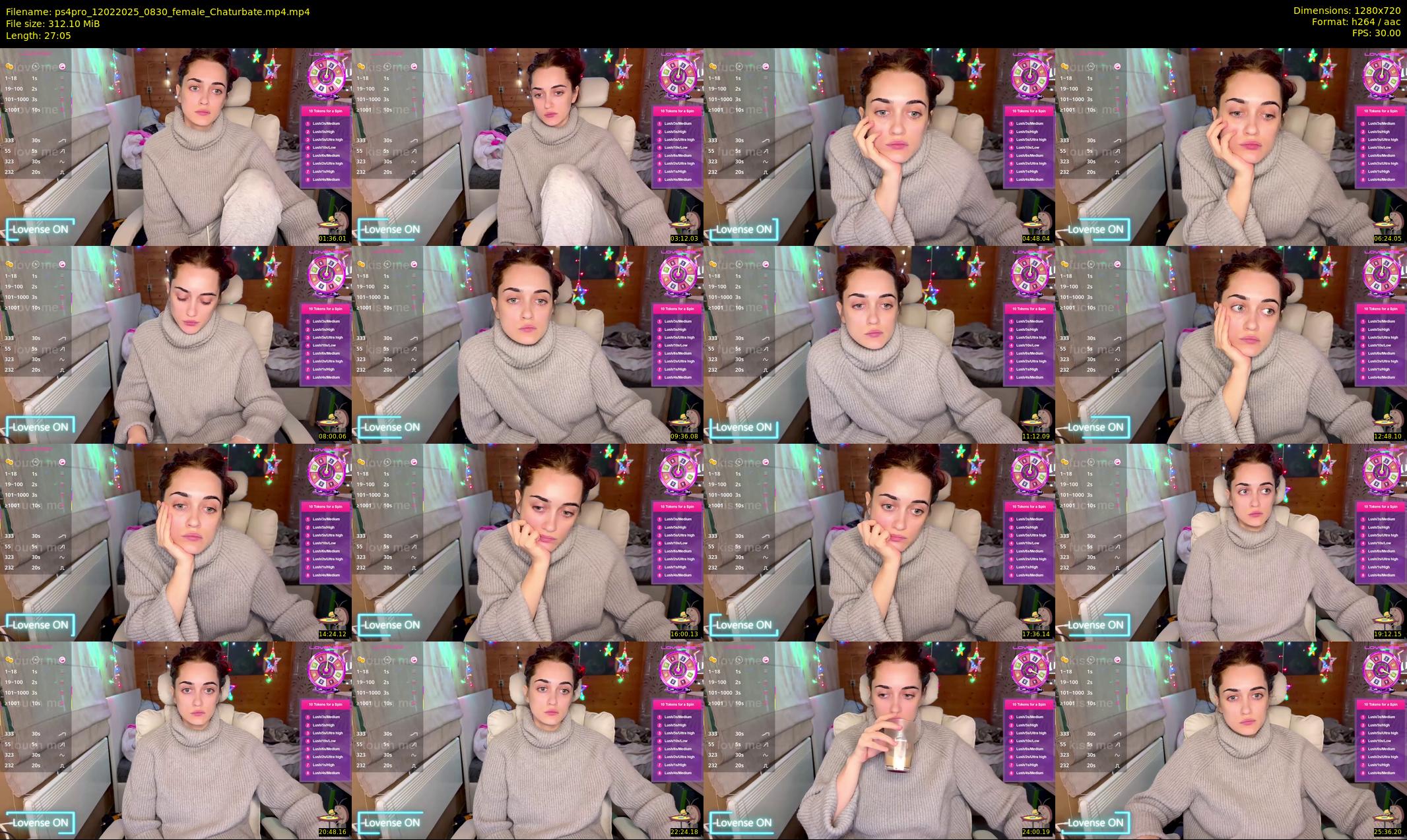 ps4pro — 28 minute Chaturbate female cam show recording, 720p, Feb 12, 2025