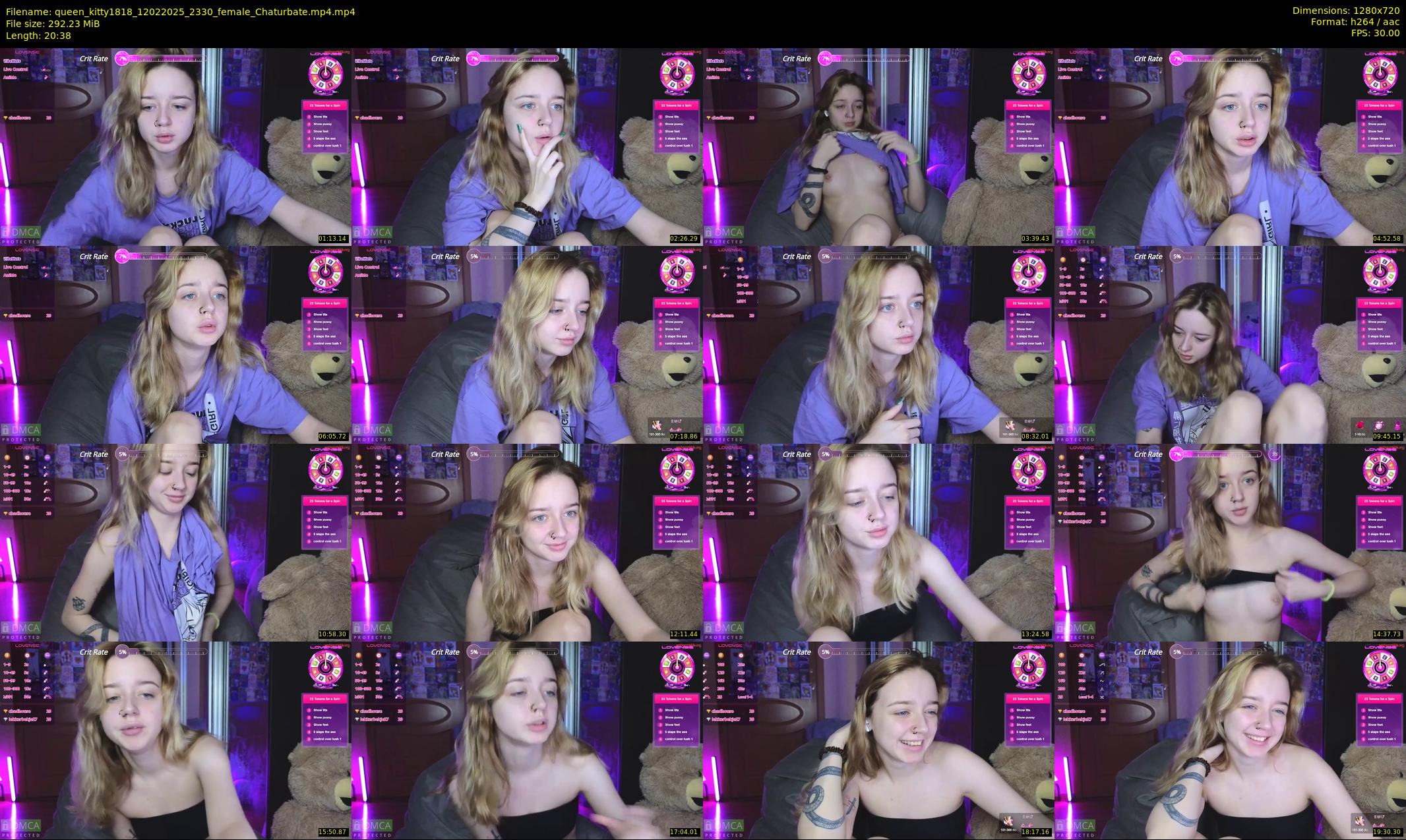 queen_kitty1818 — 21 minute Chaturbate female cam show recording, 720p, Feb 12, 2025