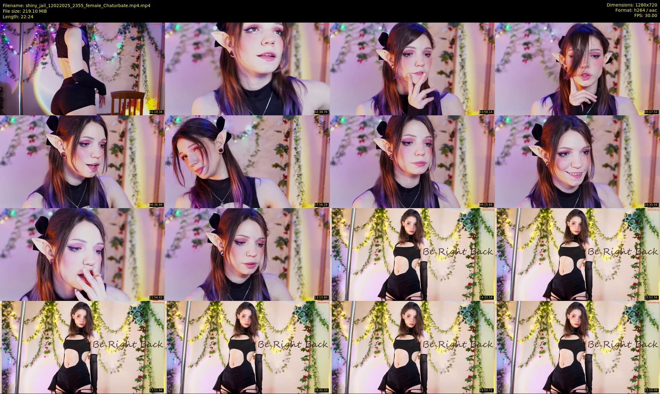 shiny_jail — 23 minute Chaturbate female cam show recording, 720p, Feb 12, 2025