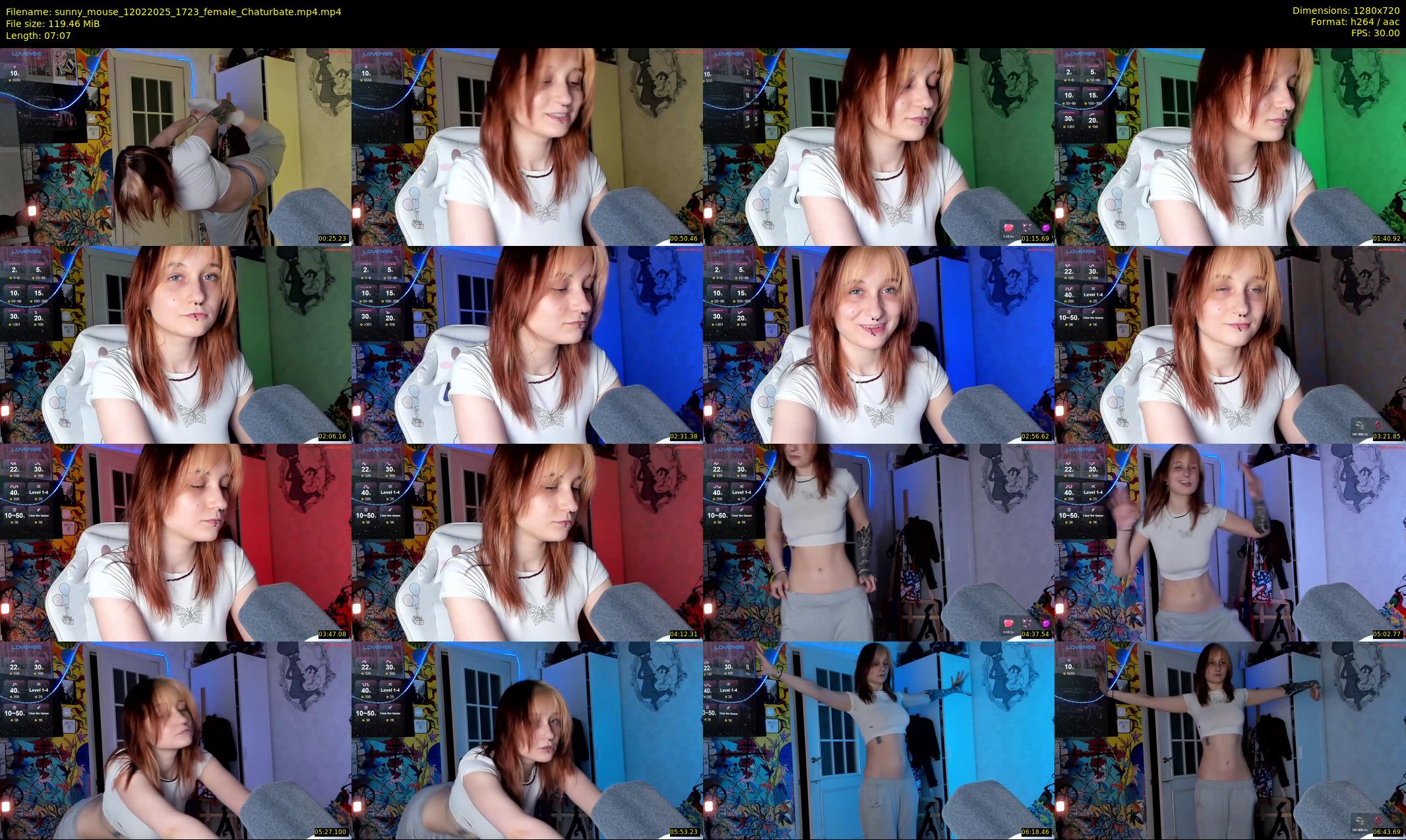 sunny_mouse — 8 minute Chaturbate female cam show recording, 720p, Feb 12, 2025