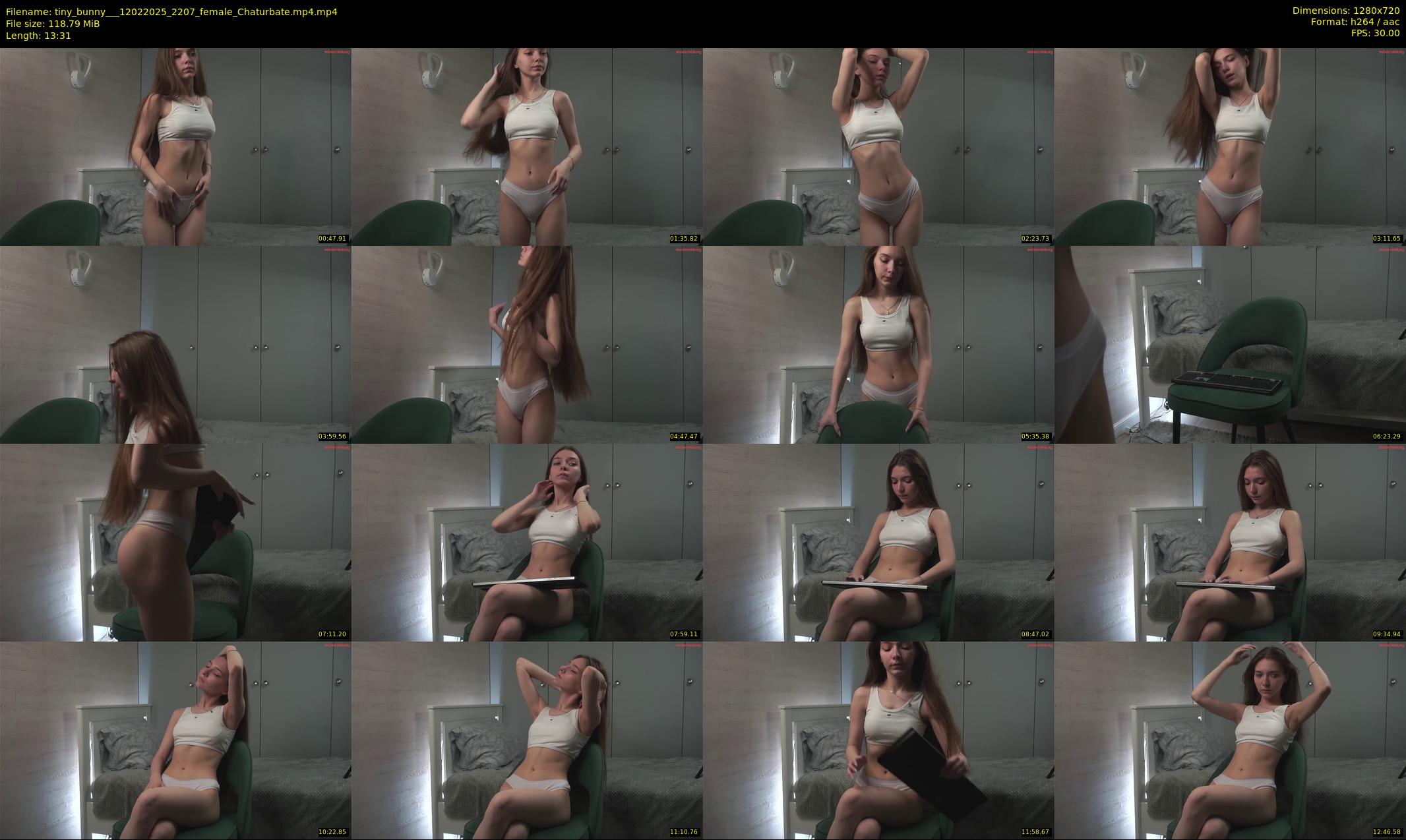 tiny_bunny__ — 14 minute Chaturbate female cam show recording, 720p, Feb 12, 2025