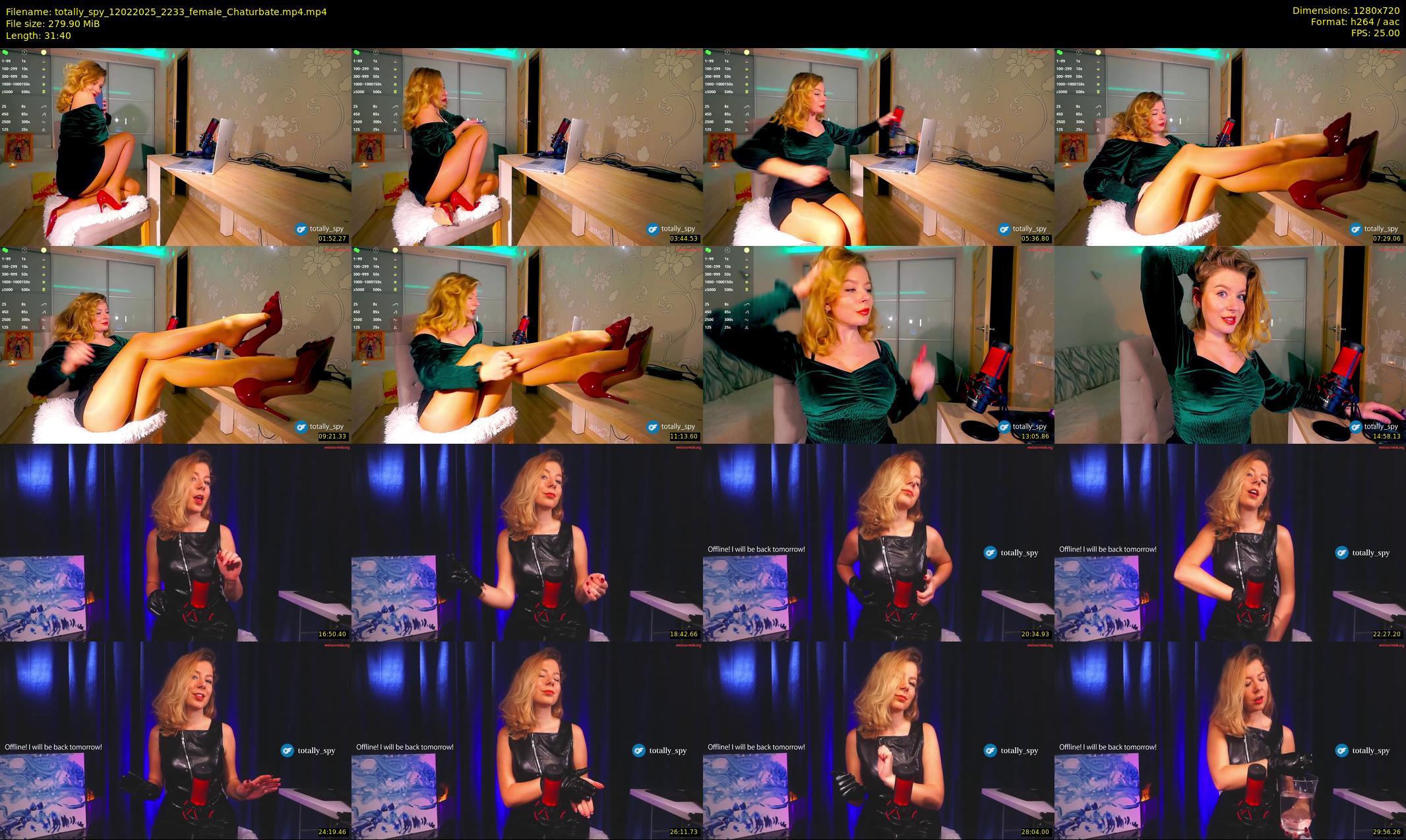 totally_spy — 32 minute Chaturbate female cam show recording, 720p, Feb 12, 2025