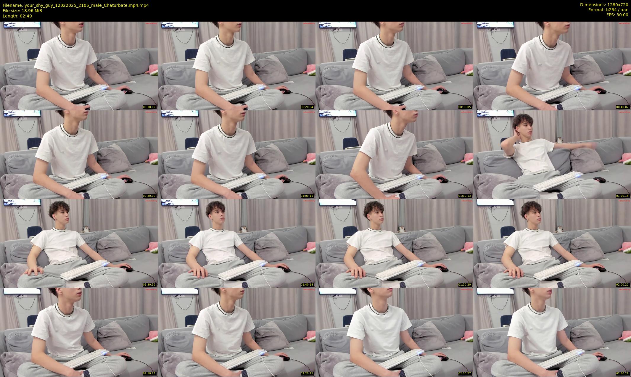 your_shy_guy — 3 minute Chaturbate male cam show recording, 720p, Feb 12, 2025