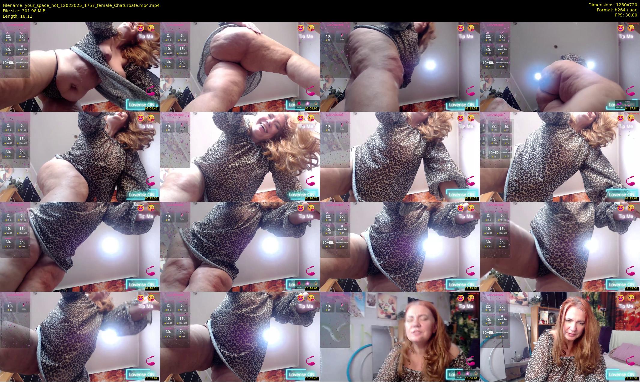 your_space_hot — 19 minute Chaturbate female cam show recording, 720p, Feb 12, 2025