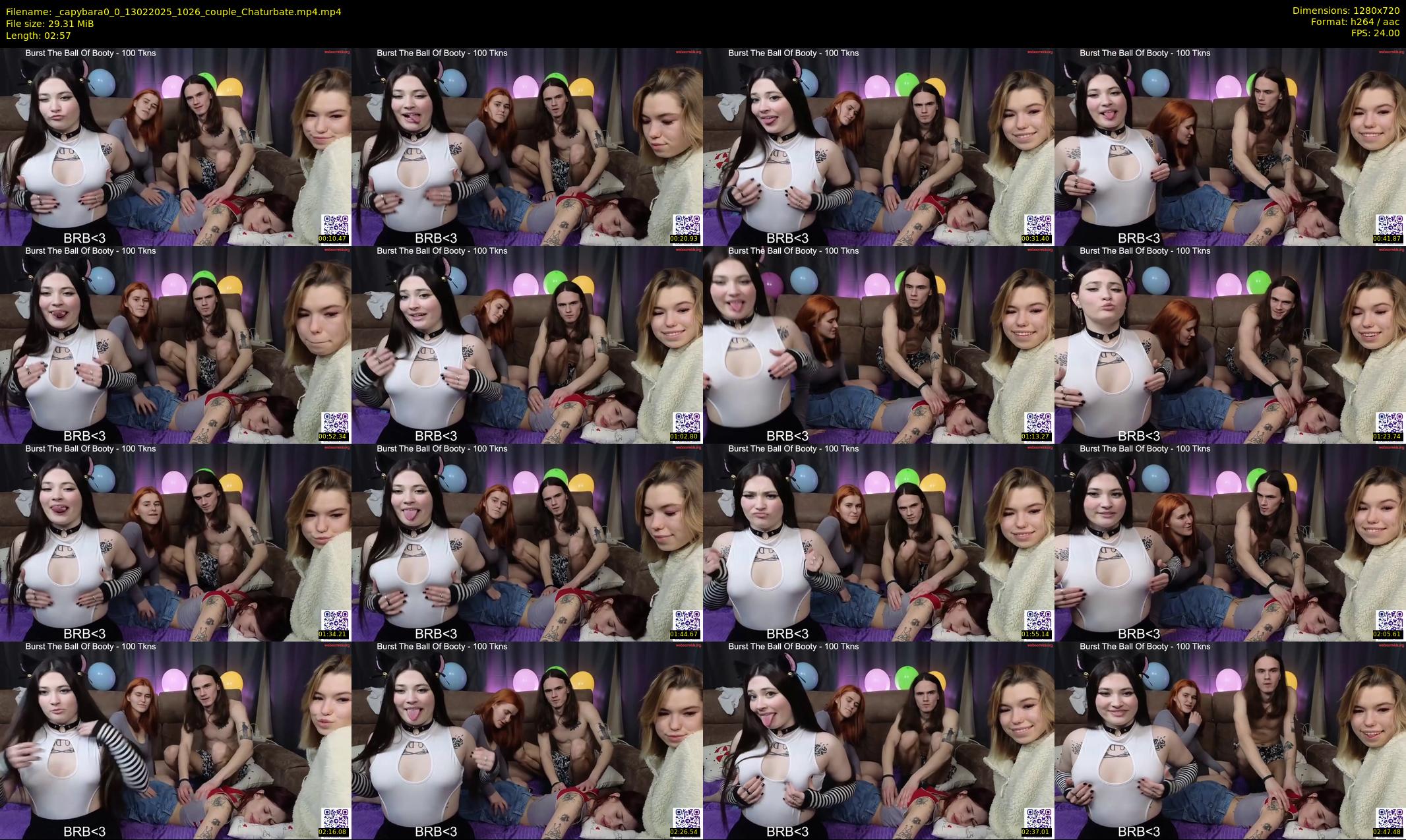 _capybara0_0 — 3 minute Chaturbate couple cam show recording, 720p, Feb 13, 2025