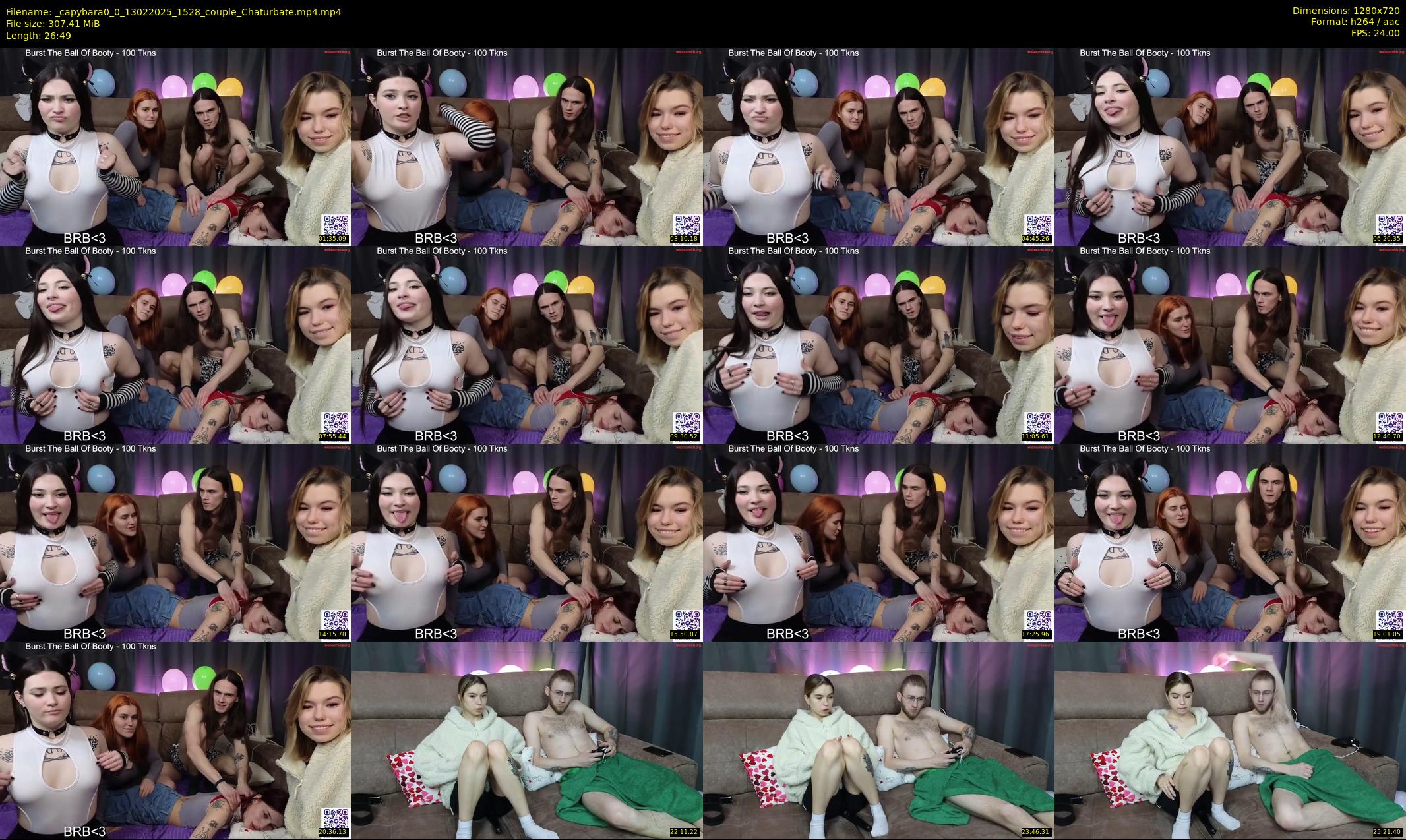 _capybara0_0 — 27 minute Chaturbate couple cam show recording, 720p, Feb 13, 2025