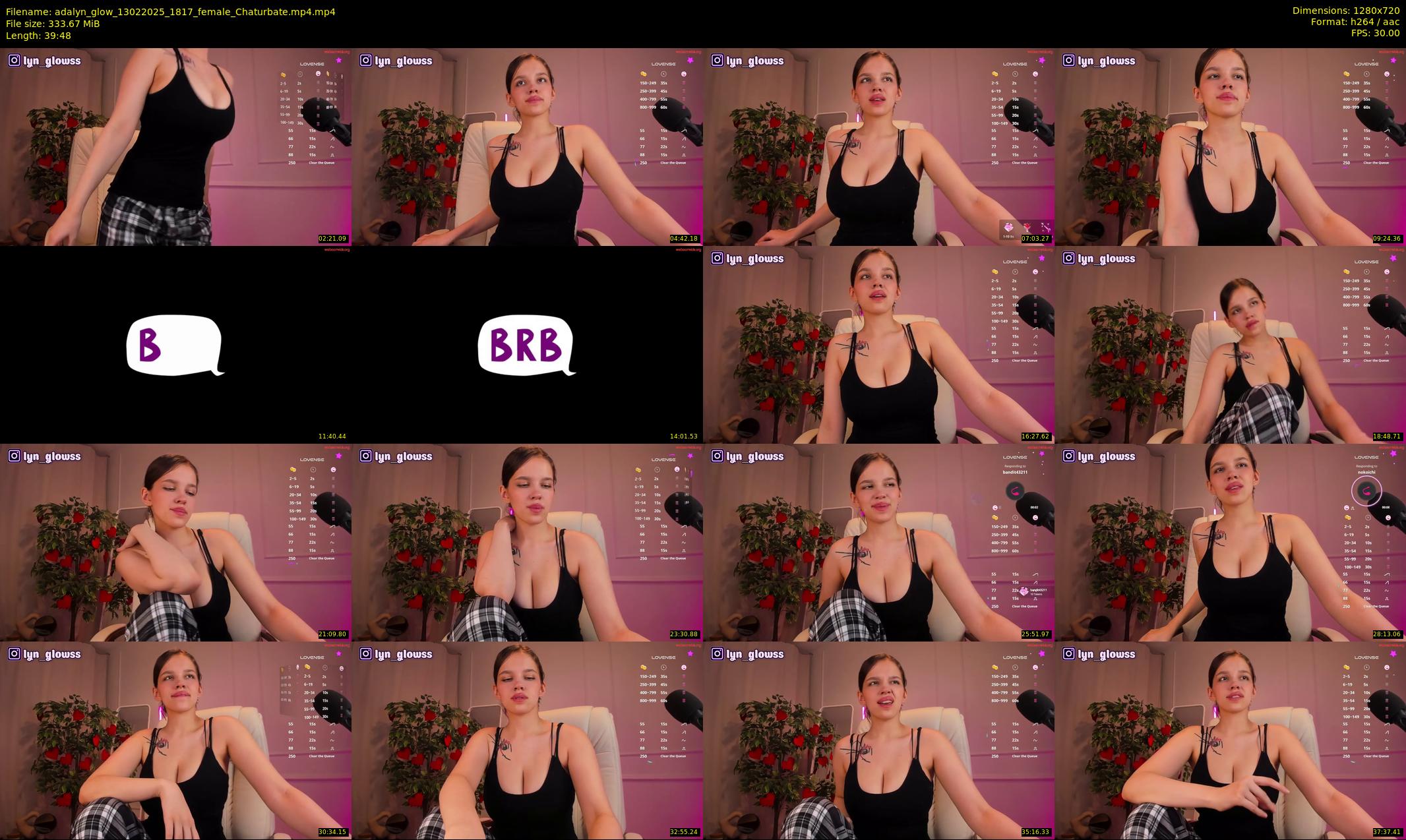 adalyn_glow — 40 minute Chaturbate female cam show recording, 720p, Feb 13, 2025