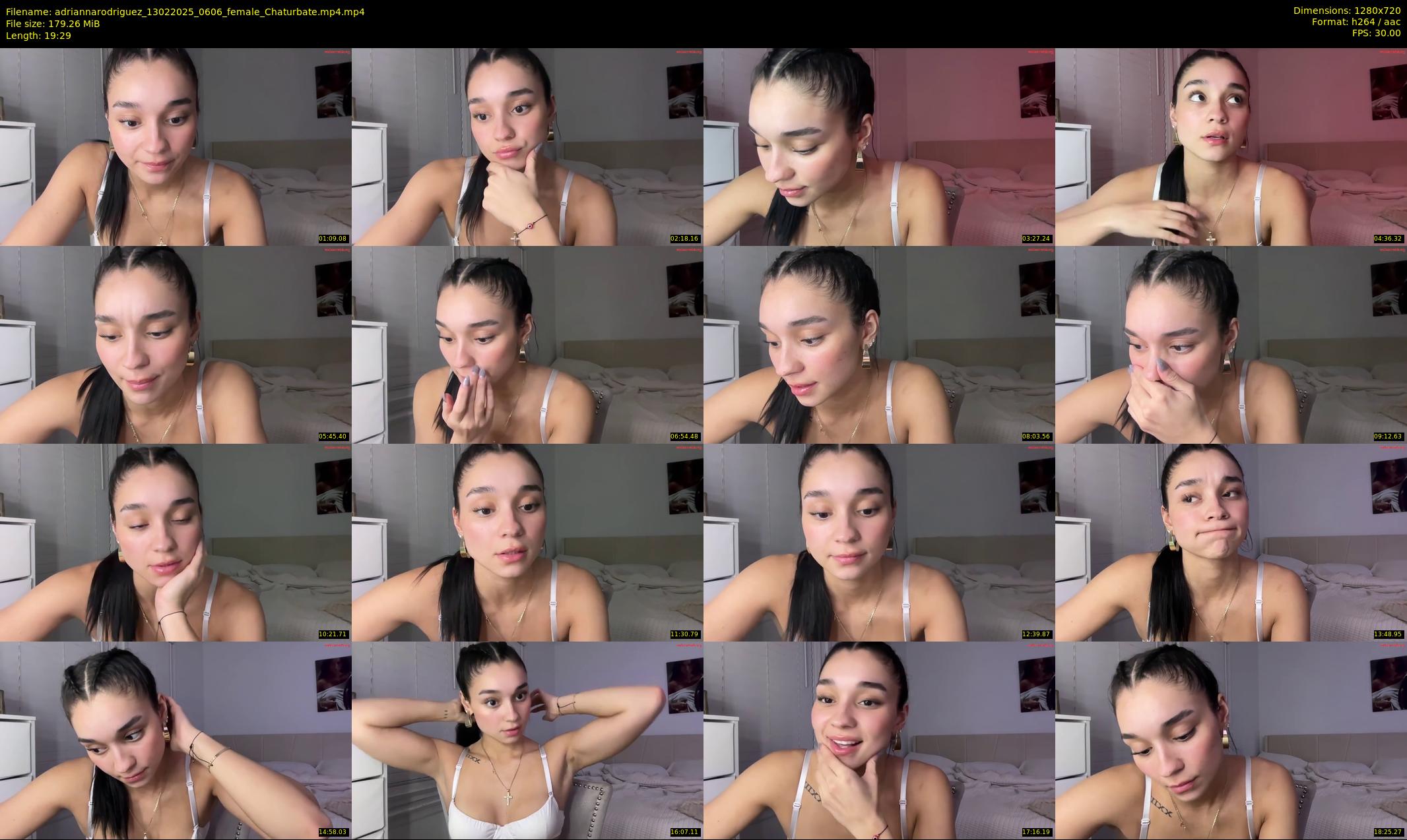 adriannarodriguez — 20 minute Chaturbate female cam show recording, 720p, Feb 13, 2025