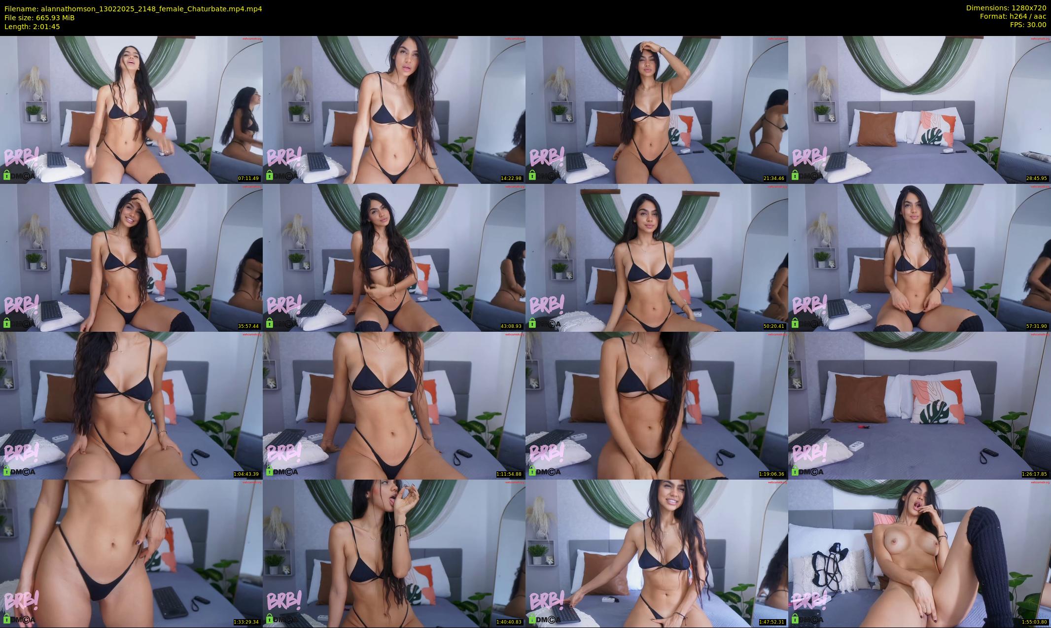alannathomson — 122 minute Chaturbate female cam show recording, 720p, Feb 13, 2025