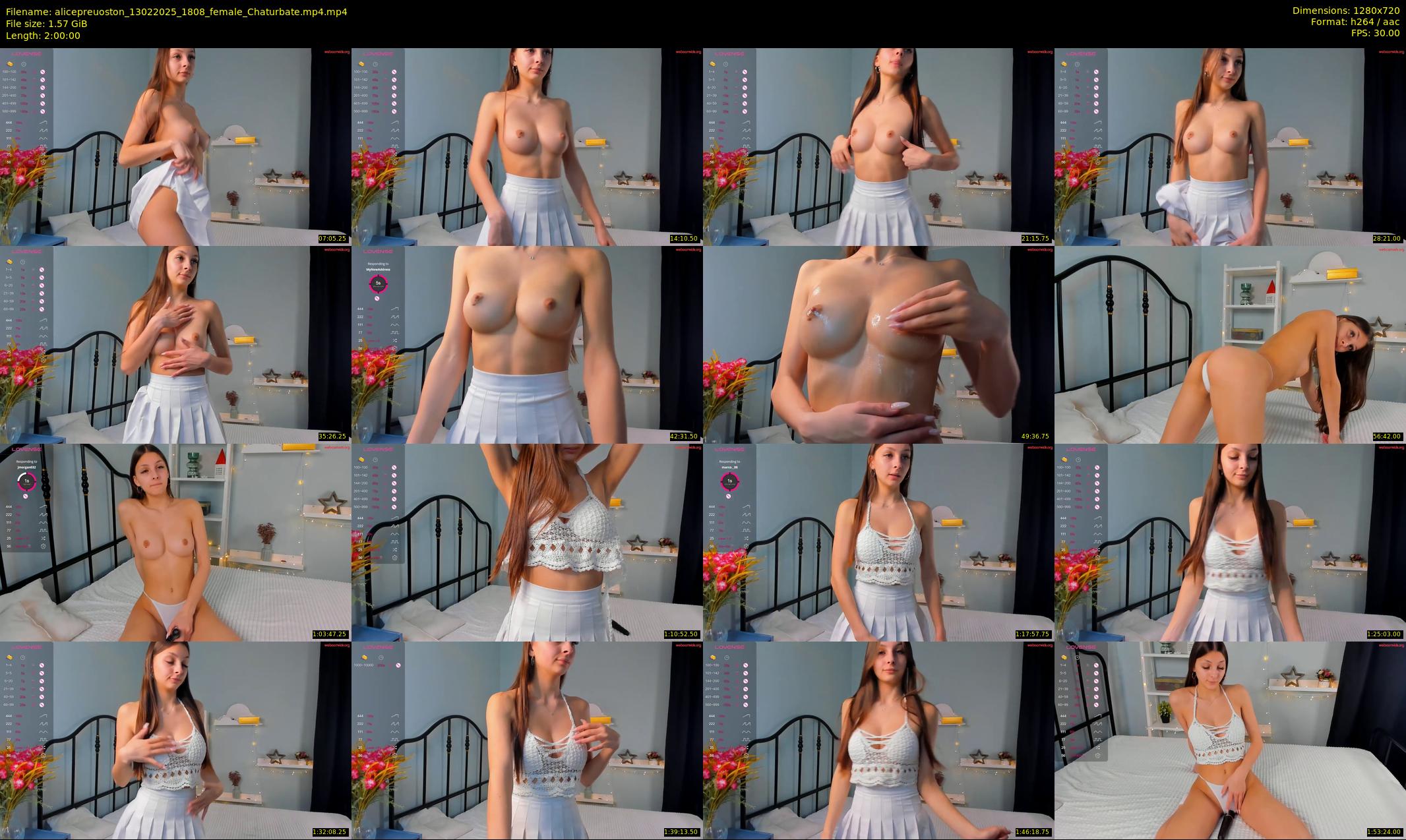 alicepreuoston — 120 minute Chaturbate female cam show recording, 720p, Feb 13, 2025