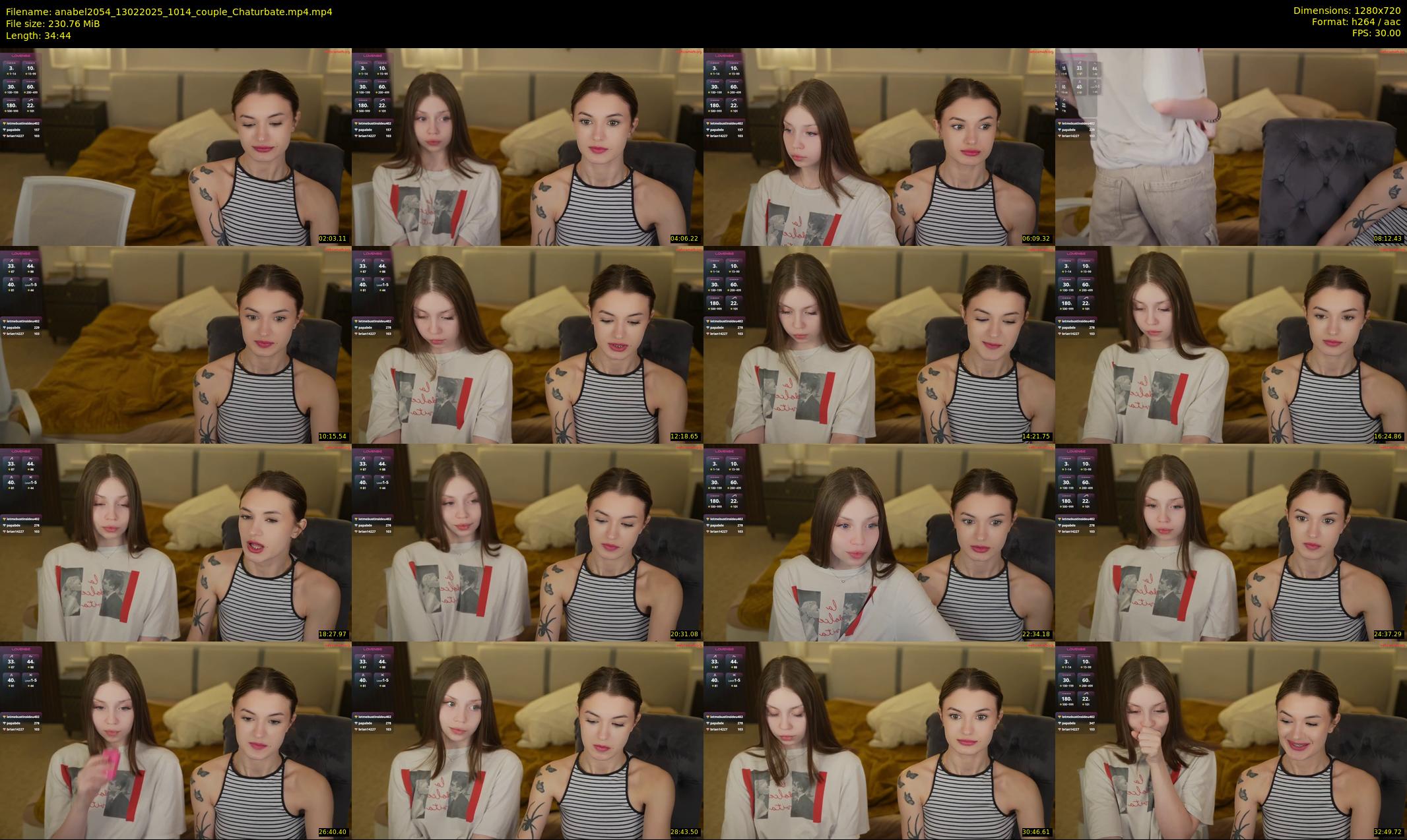 anabel2054 — 35 minute Chaturbate female cam show recording, 720p, Feb 13, 2025