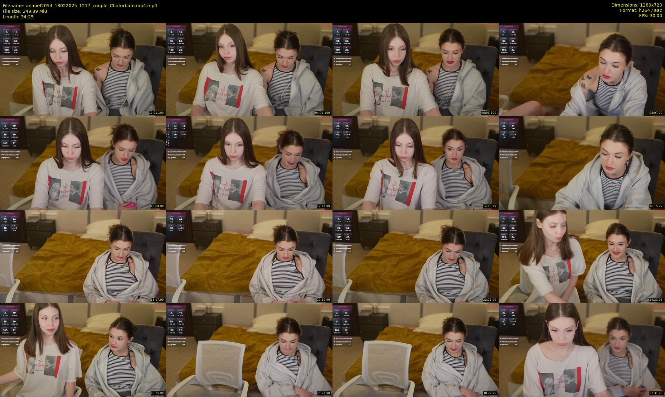 anabel2054 — 35 minute Chaturbate female cam show recording, 720p, Feb 13, 2025