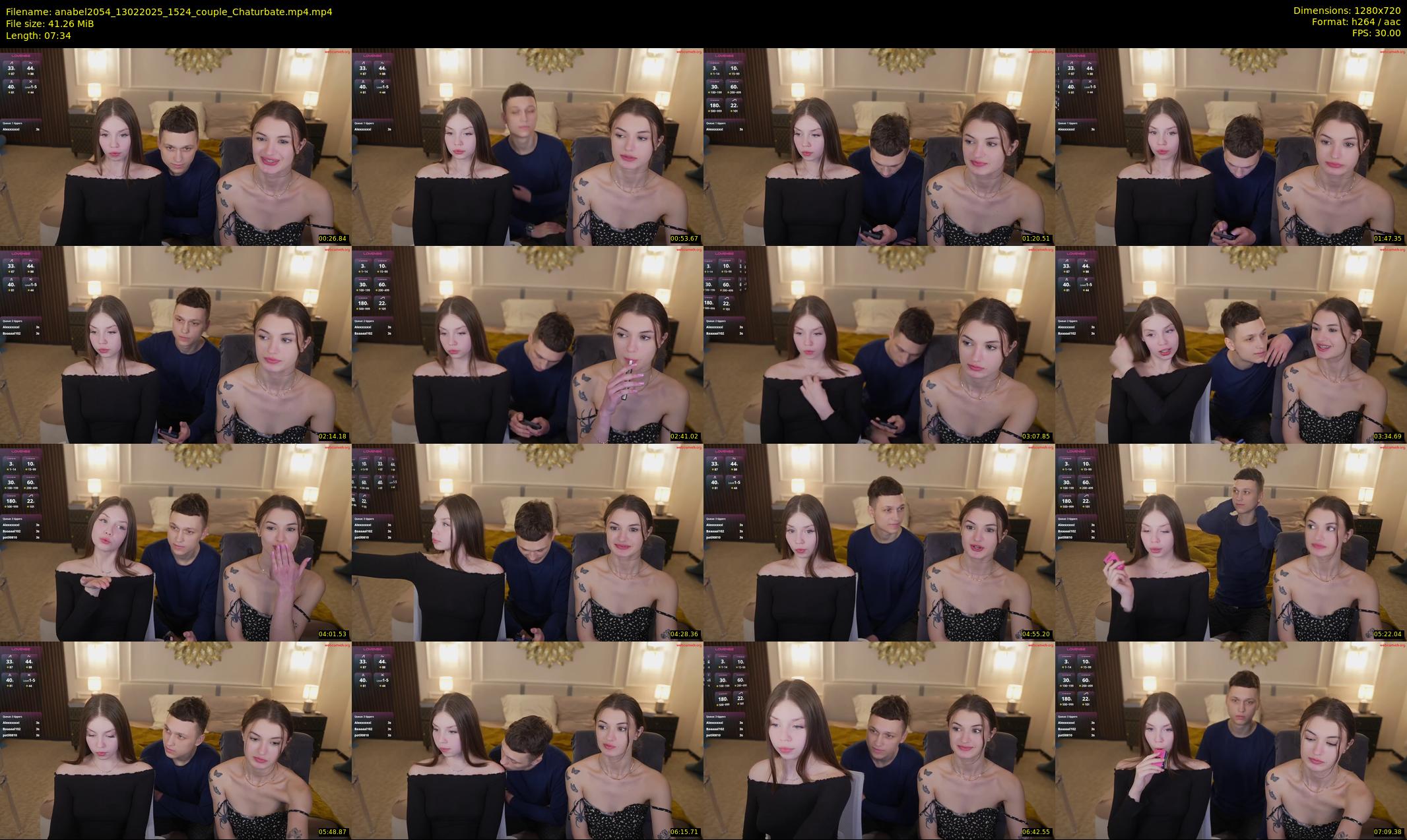 anabel2054 — 8 minute Chaturbate female cam show recording, 720p, Feb 13, 2025