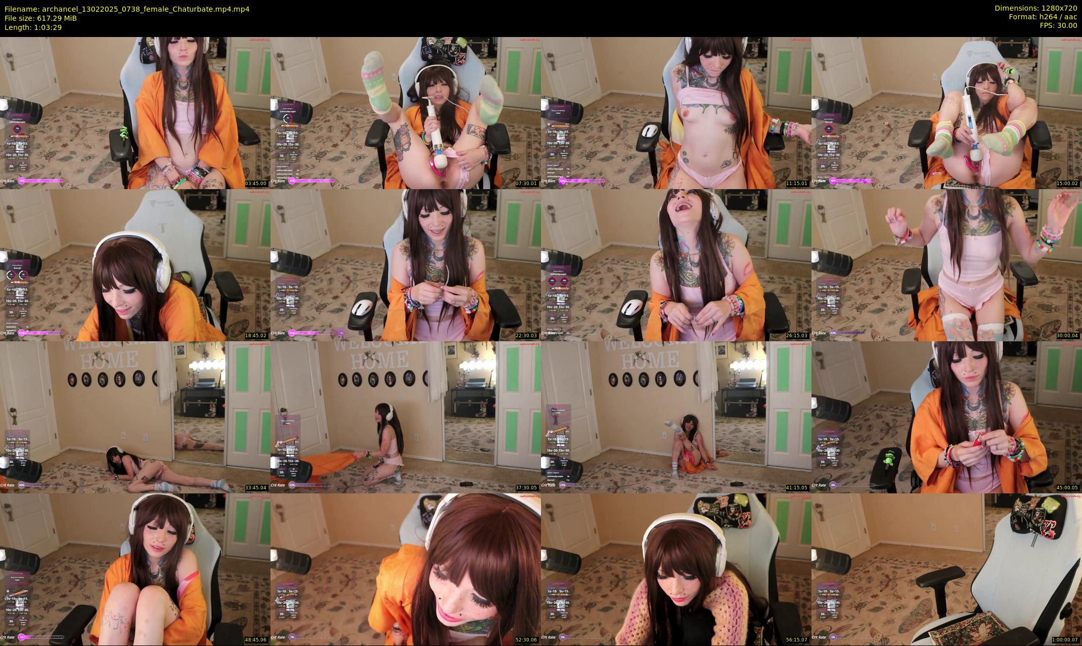 archancel — 64 minute Chaturbate female cam show recording, 720p, Feb 13, 2025