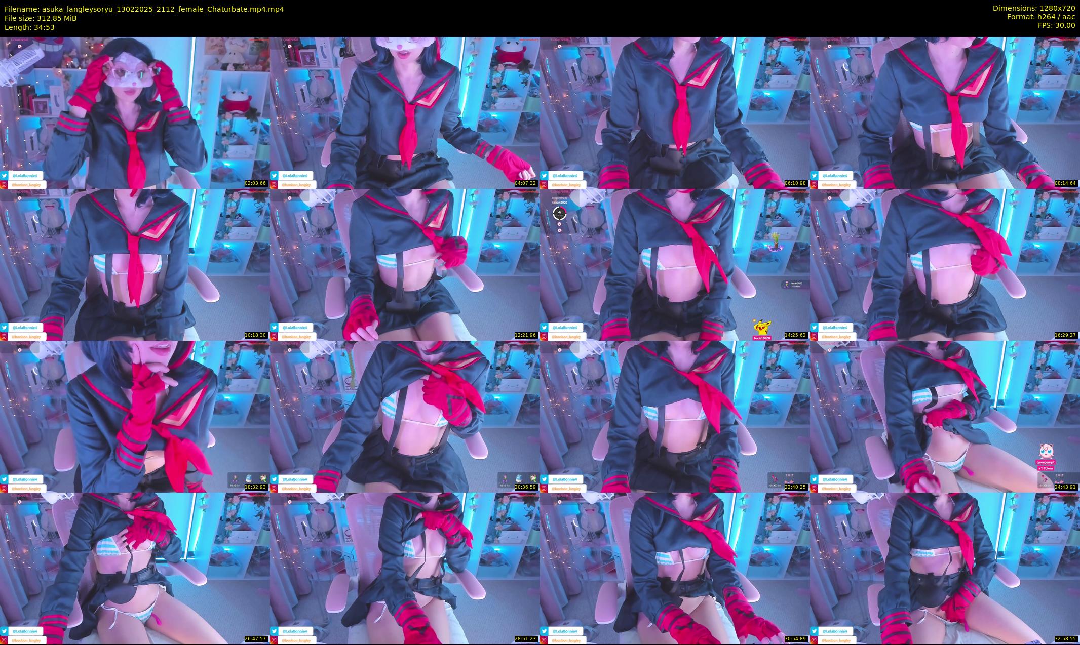 asuka_langleysoryu — 35 minute Chaturbate female cam show recording, 720p, Feb 13, 2025