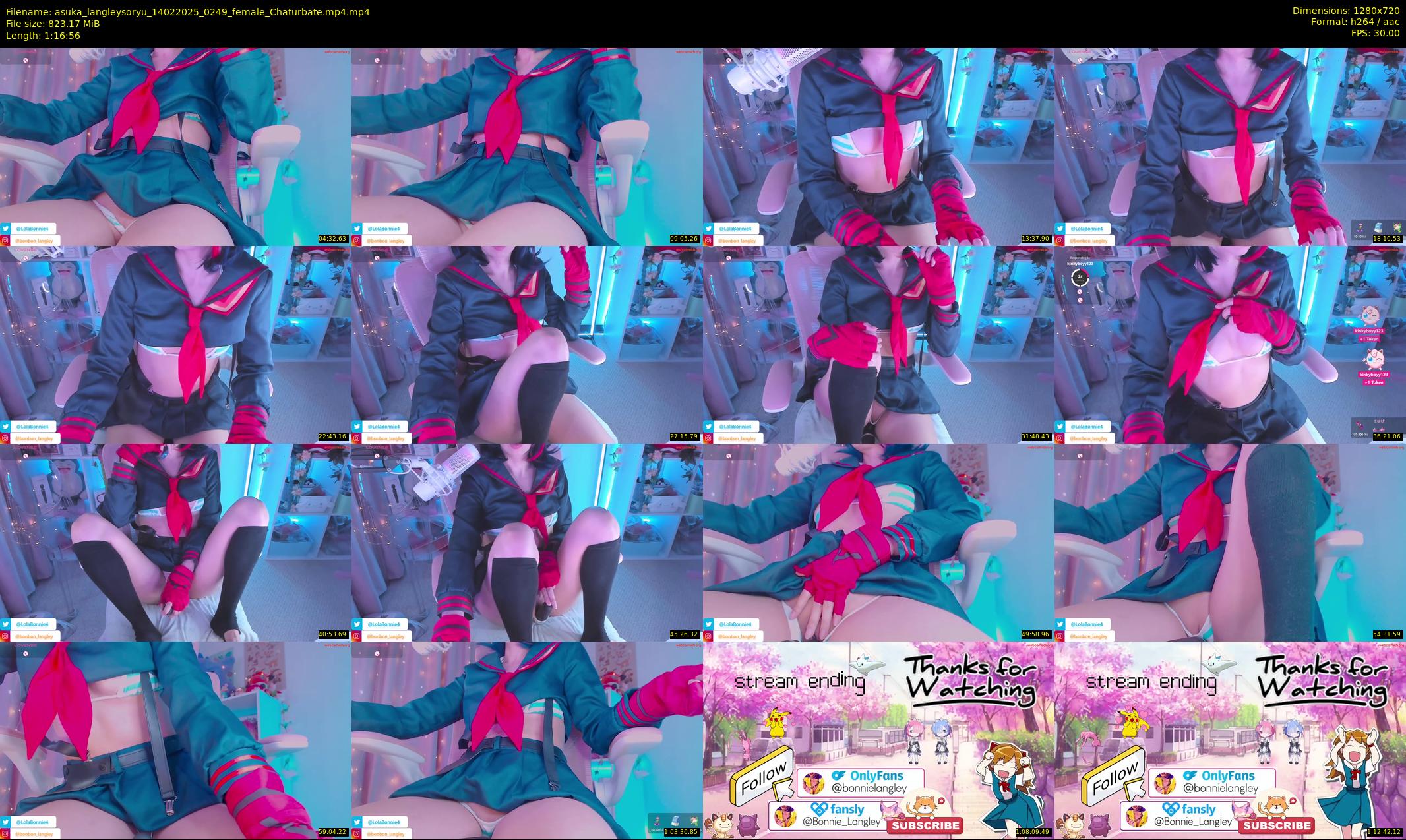 asuka_langleysoryu — 77 minute Chaturbate female cam show recording, 720p, Feb 14, 2025
