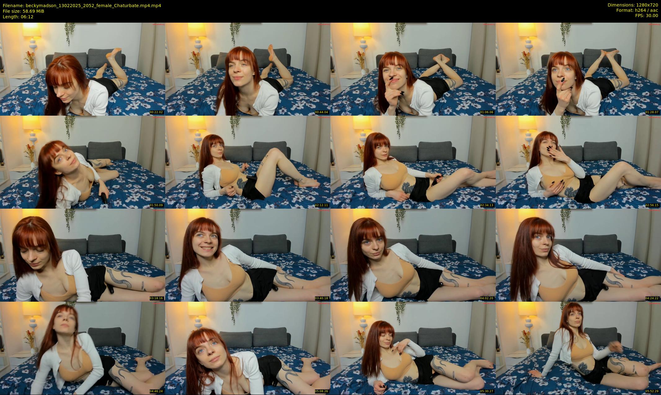 beckymadson — 7 minute Chaturbate female cam show recording, 720p, Feb 13, 2025