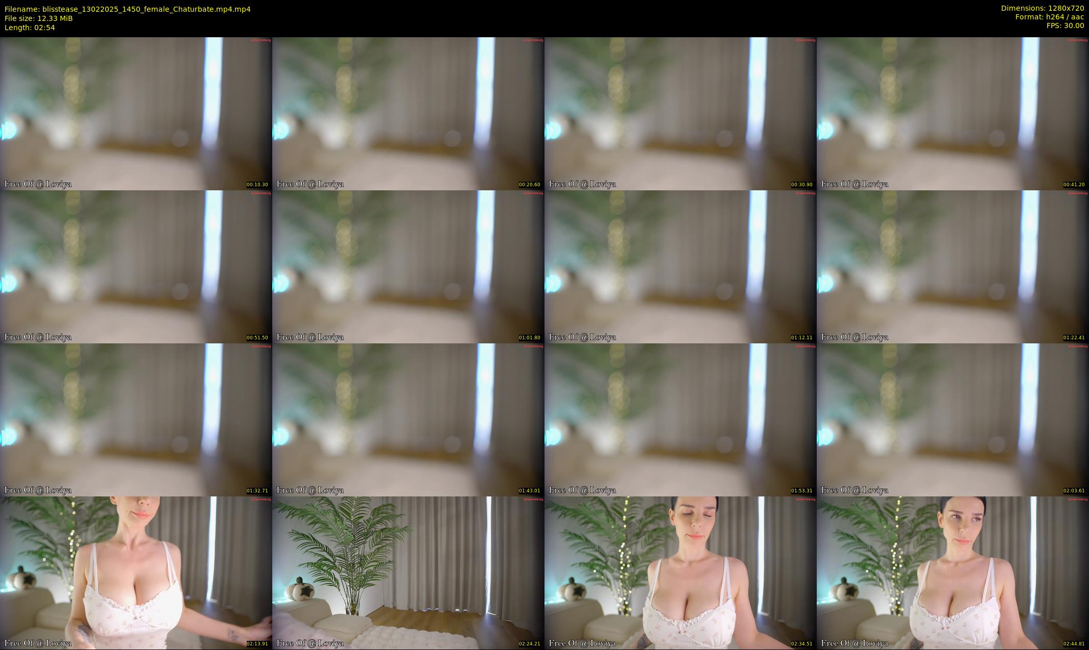 blisstease — 3 minute Chaturbate female cam show recording, 720p, Feb 13, 2025