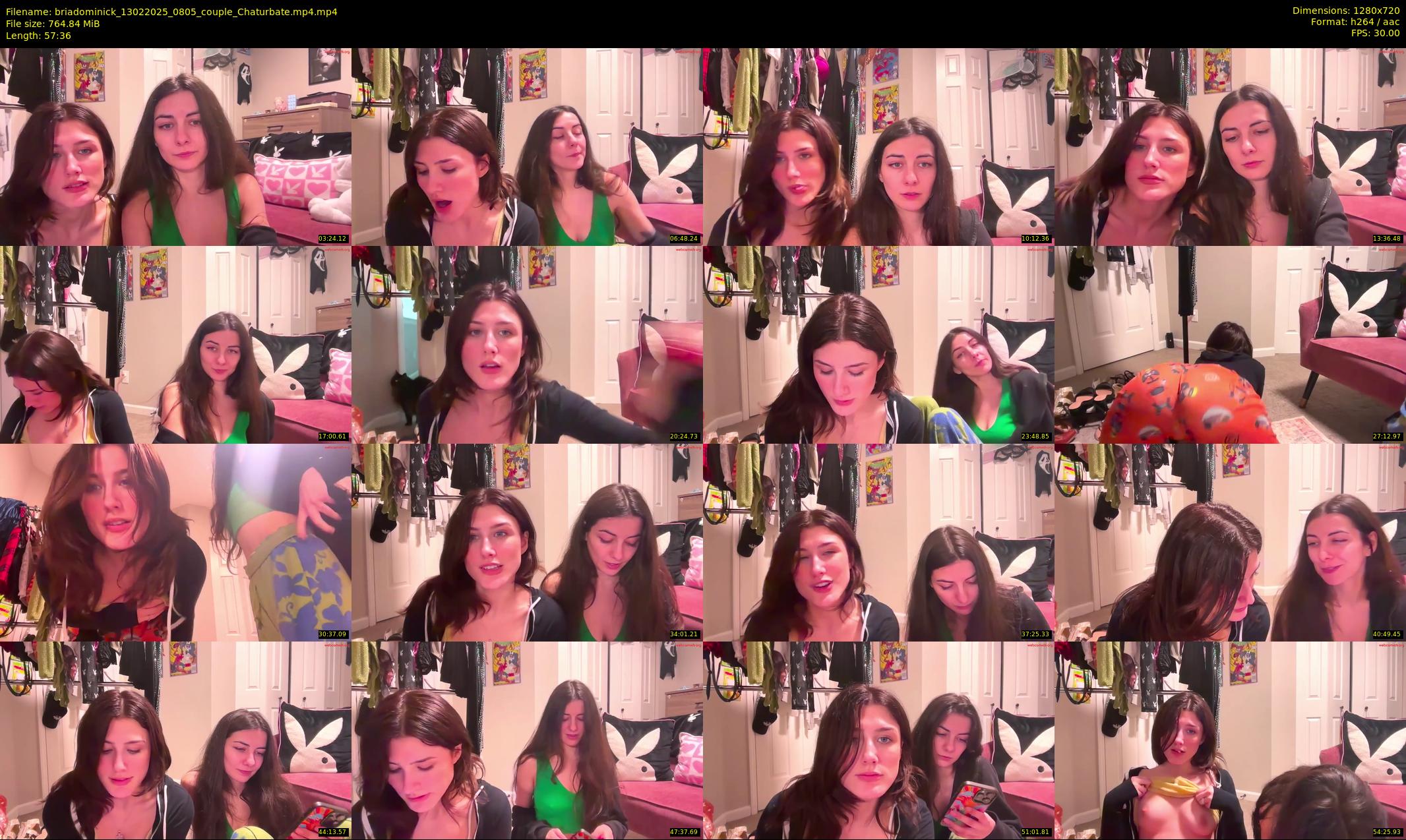 briadominick — 58 minute Chaturbate couple cam show recording, 720p, Feb 13, 2025