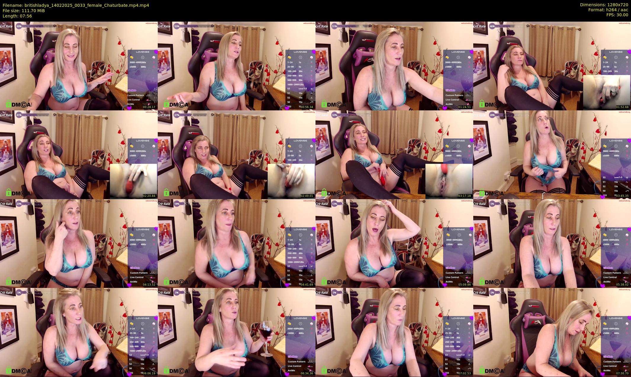 britishladya — 8 minute Chaturbate female cam show recording, 720p, Feb 14, 2025